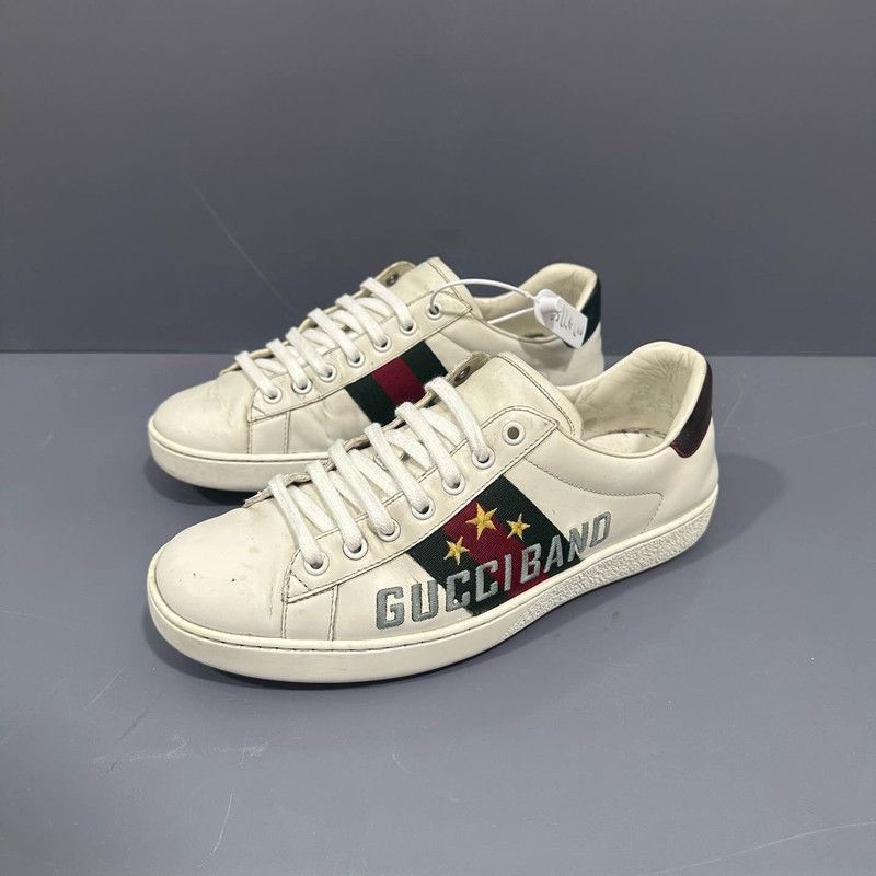 Gucci Gucci Ace Band Low-Top Sneakers for Men -2508 Size US 8.5 / EU 41-42 - 1 Thumbnail