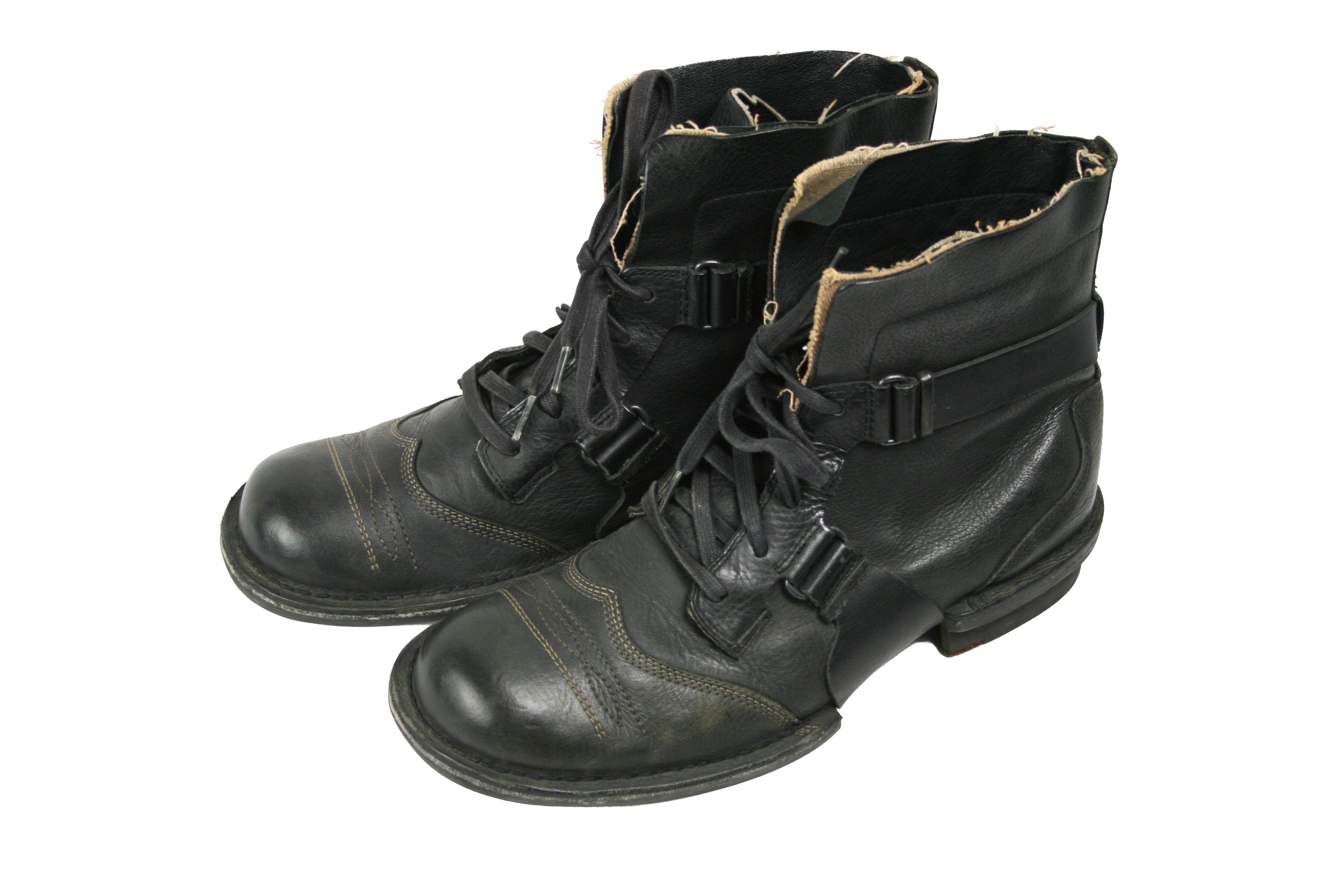 Diesel 00S Industrial Avant Garde Y2K Biker Purnell Boots Vintage Size US 11 / EU 44 - 3 Thumbnail