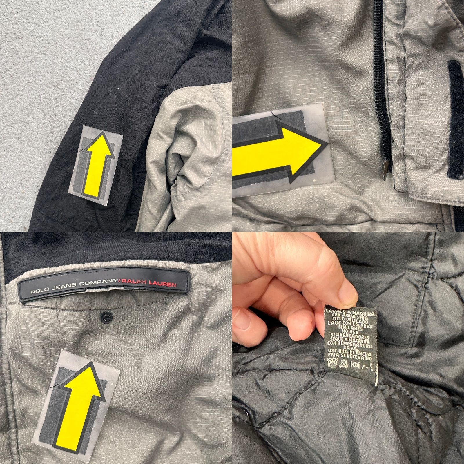 Ralph Lauren VINTAGE Polo Jeans Co Ralph Lauren Ski Jacket Hooded XL Gray Mens Size US XL / EU 56 / 4 - 8 Thumbnail