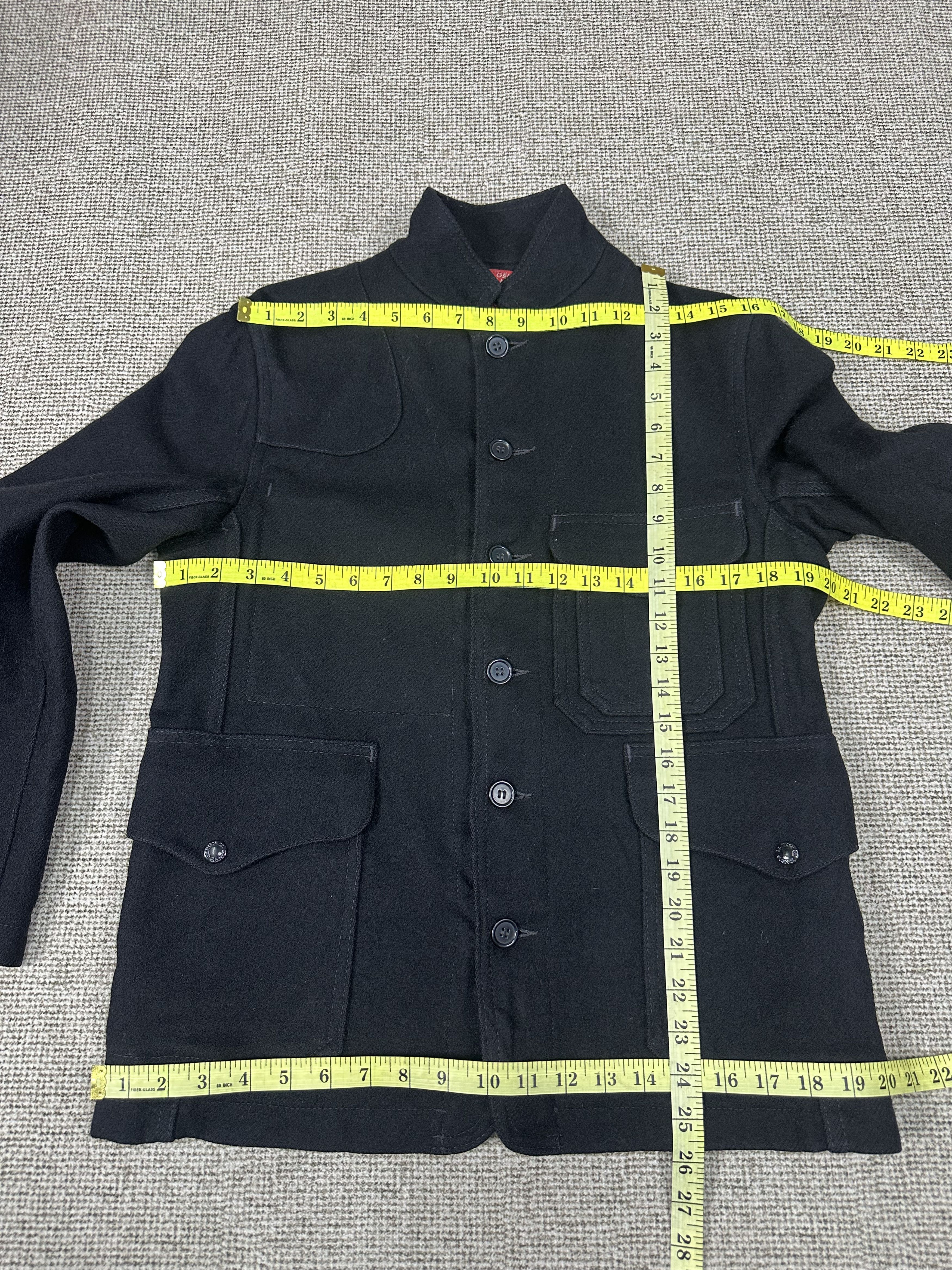 Filson Filson Rail Road Man Black Wool Coat Jacket Z490 Size US XS / EU 42 / 0 - 5 Thumbnail