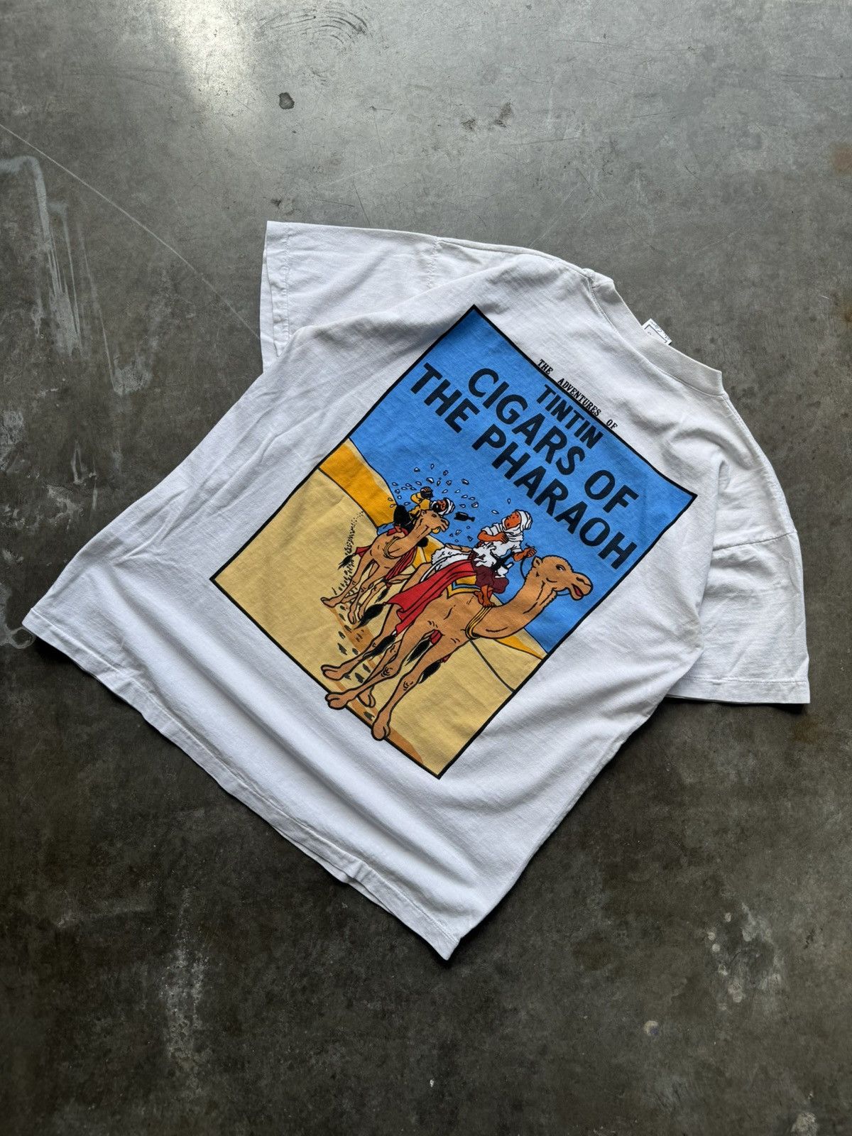 Cartoon Network × Vintage Vintage 1990’s TinTin Cigars of the Pharaoh Graphic Tee Size US L / EU 52-54 / 3 - 1 Thumbnail