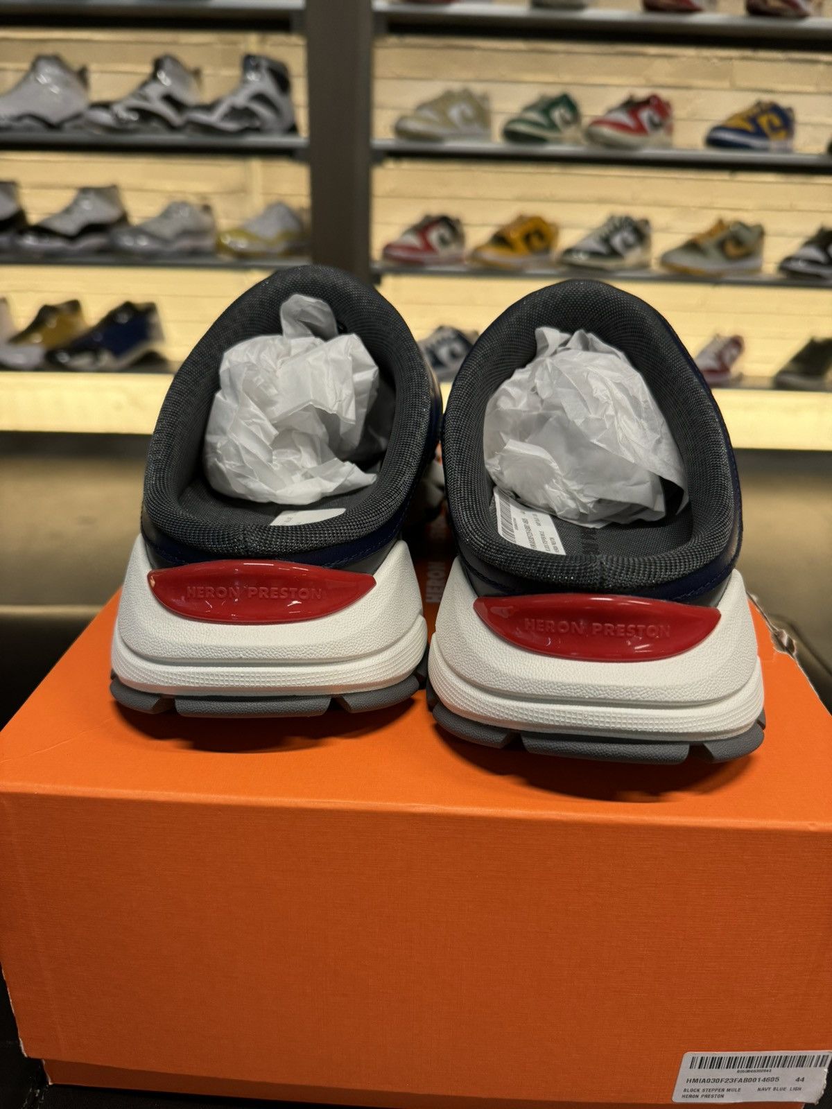 Heron Preston Heron Preston Block Stepper Mule Navy Blue Size US 11 / EU 44 - 7 Thumbnail