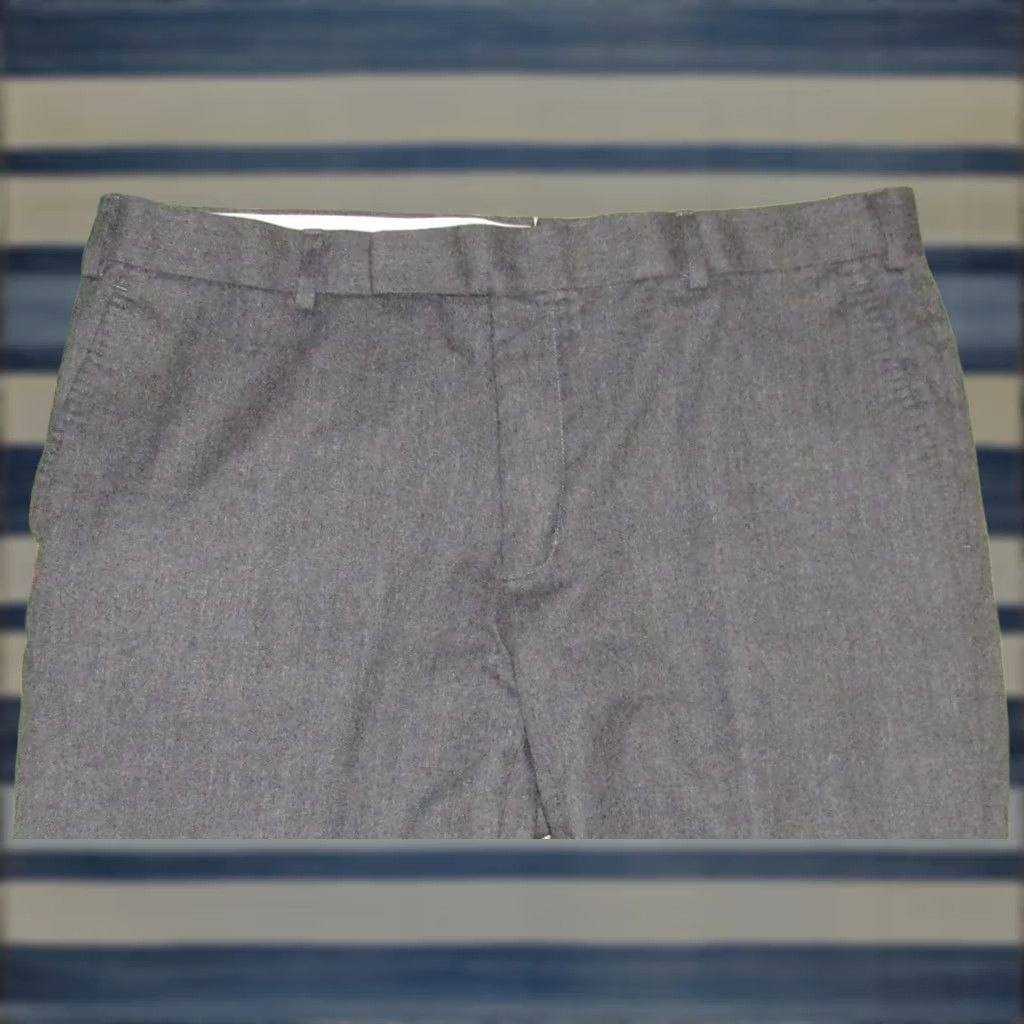 Suitsupply Suitsupply Milano Wool Grey Flannel Dress Pants 36 x 30 Dress Pants Mens 36 Grey Wool Flannel Inseam 30 Regular 36 Size 36R - 1 Thumbnail