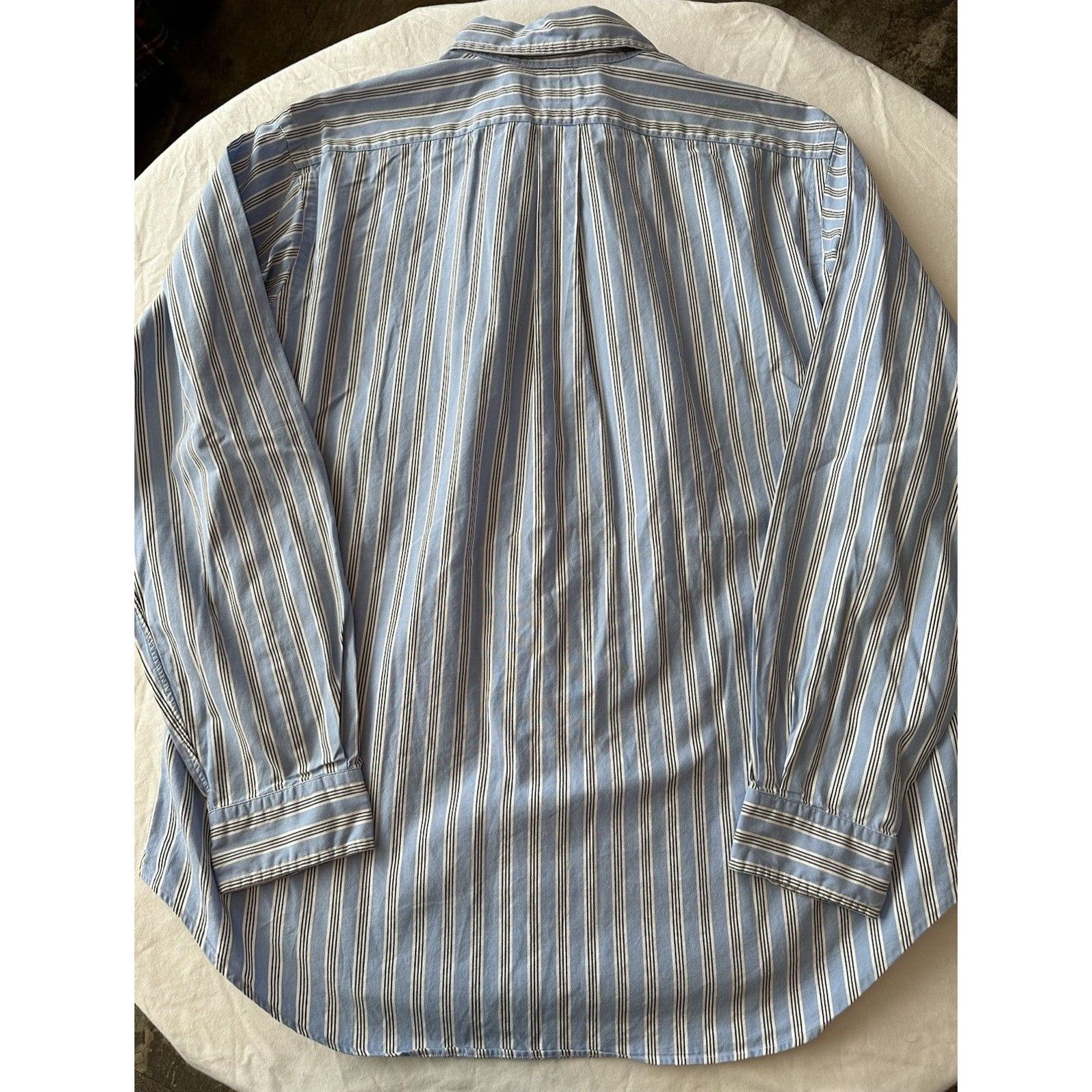 Ralph Lauren Ralph Lauren Classic Button Large Blue White Stripe w/Pony Size US L / EU 52-54 / 3 - 9 Thumbnail