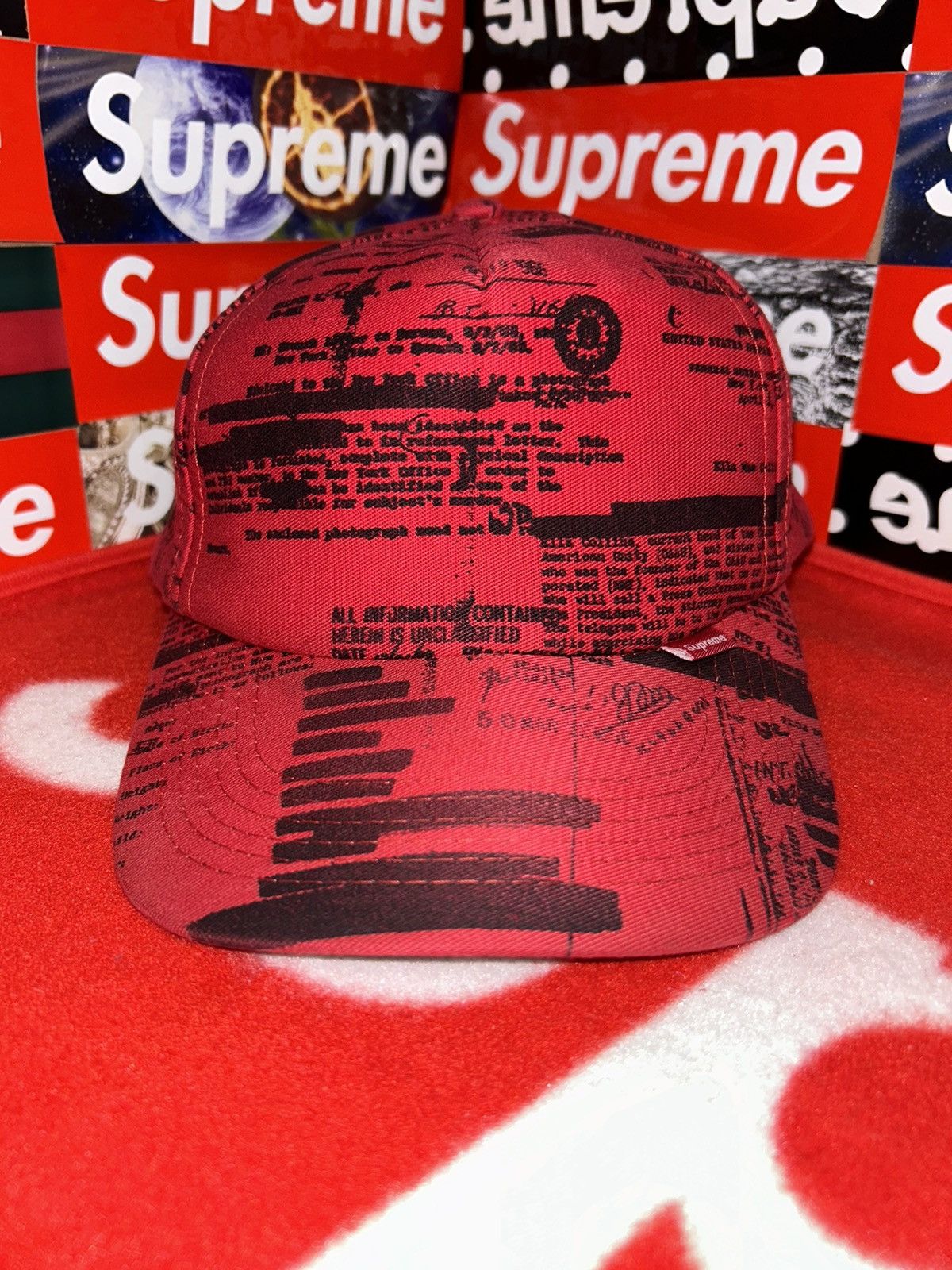Supreme Supreme FBI 6 Panel Cap Red 2004 RARE HAT Size ONE SIZE - 1 Thumbnail