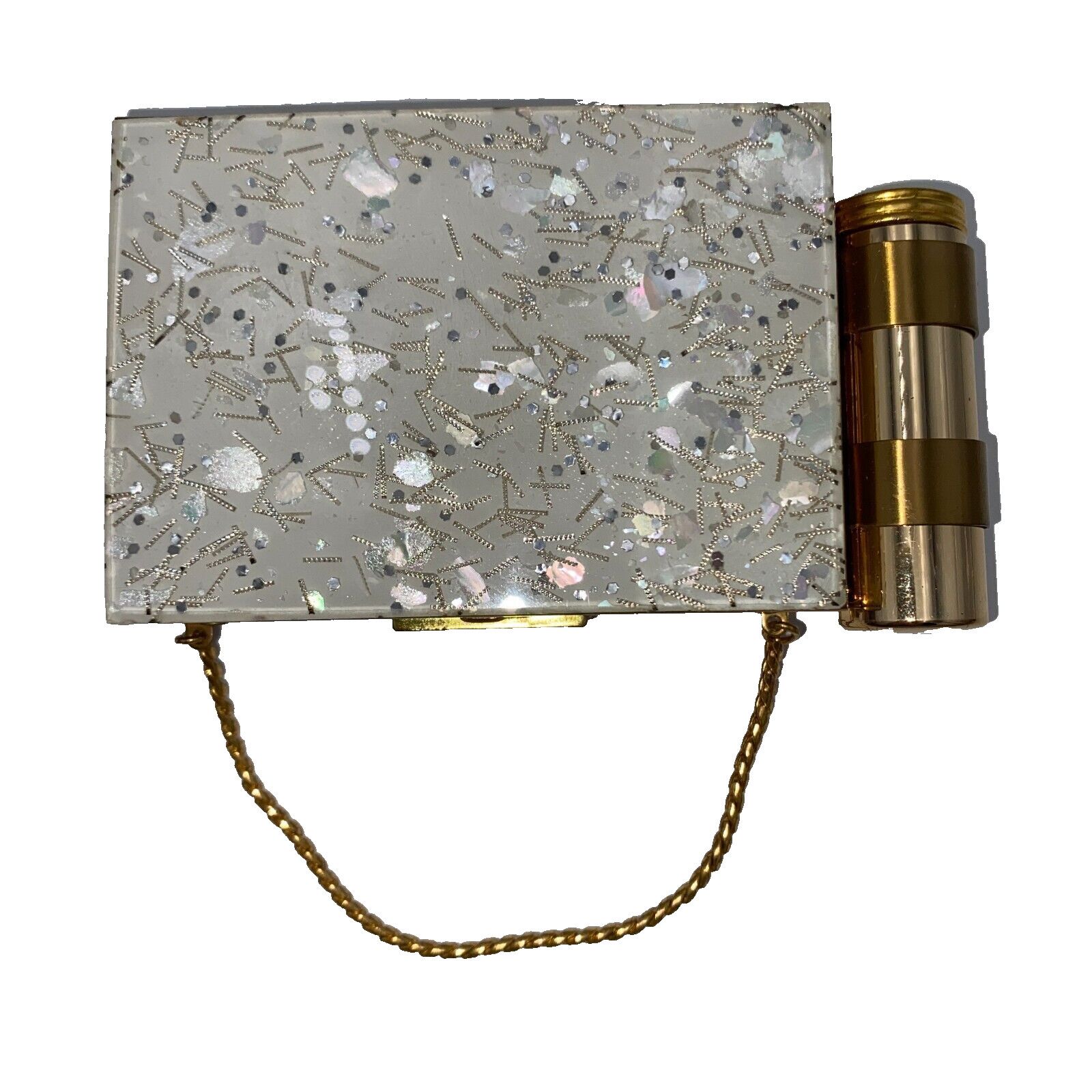 Other Zell 5th Avenue Confetti Lucite Party Case Minaudiere 1950s Size ONE SIZE - 1 Thumbnail