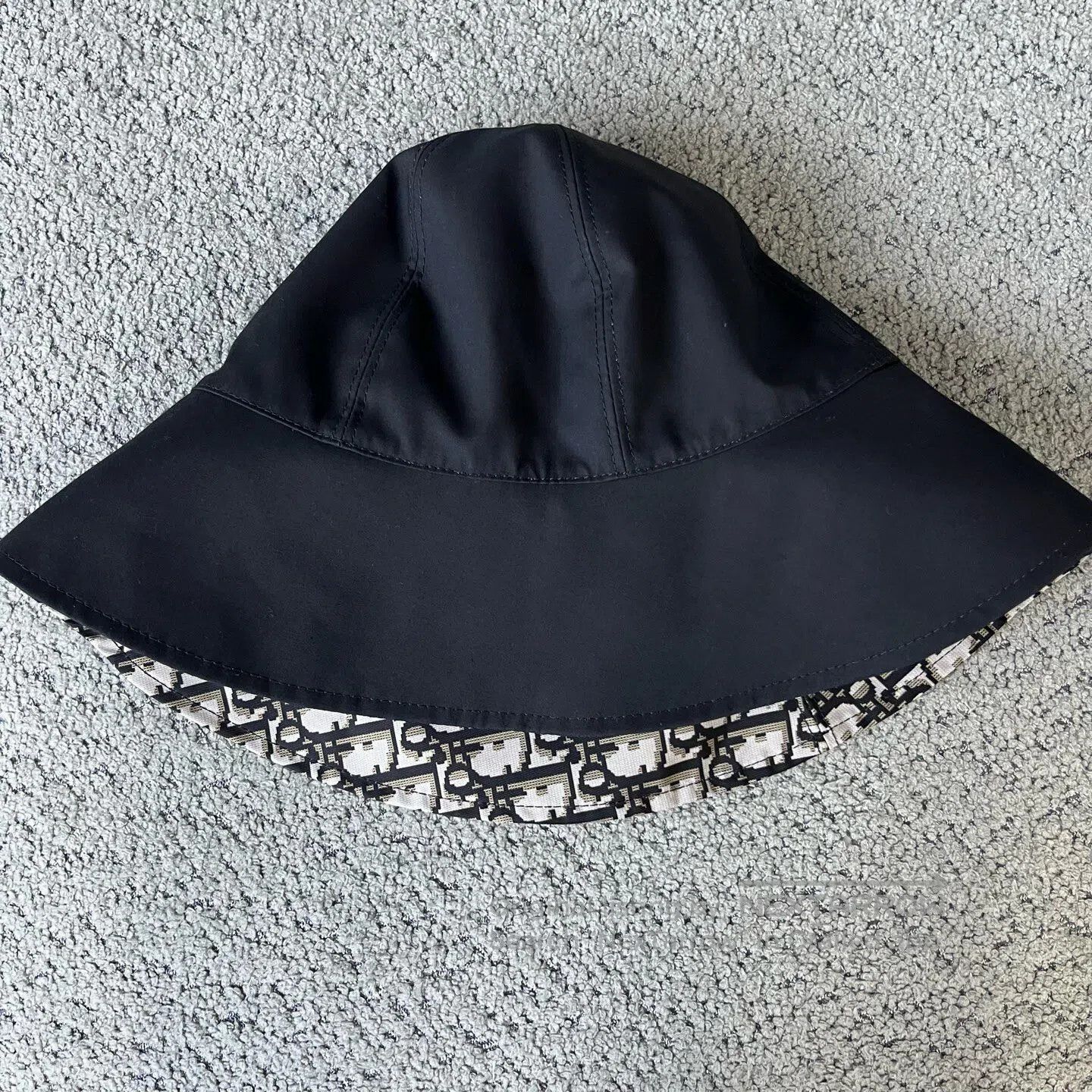 Dior Dior Classic old-school logo; narrow-brim cotton fisherman Size ONE SIZE - 2 Thumbnail