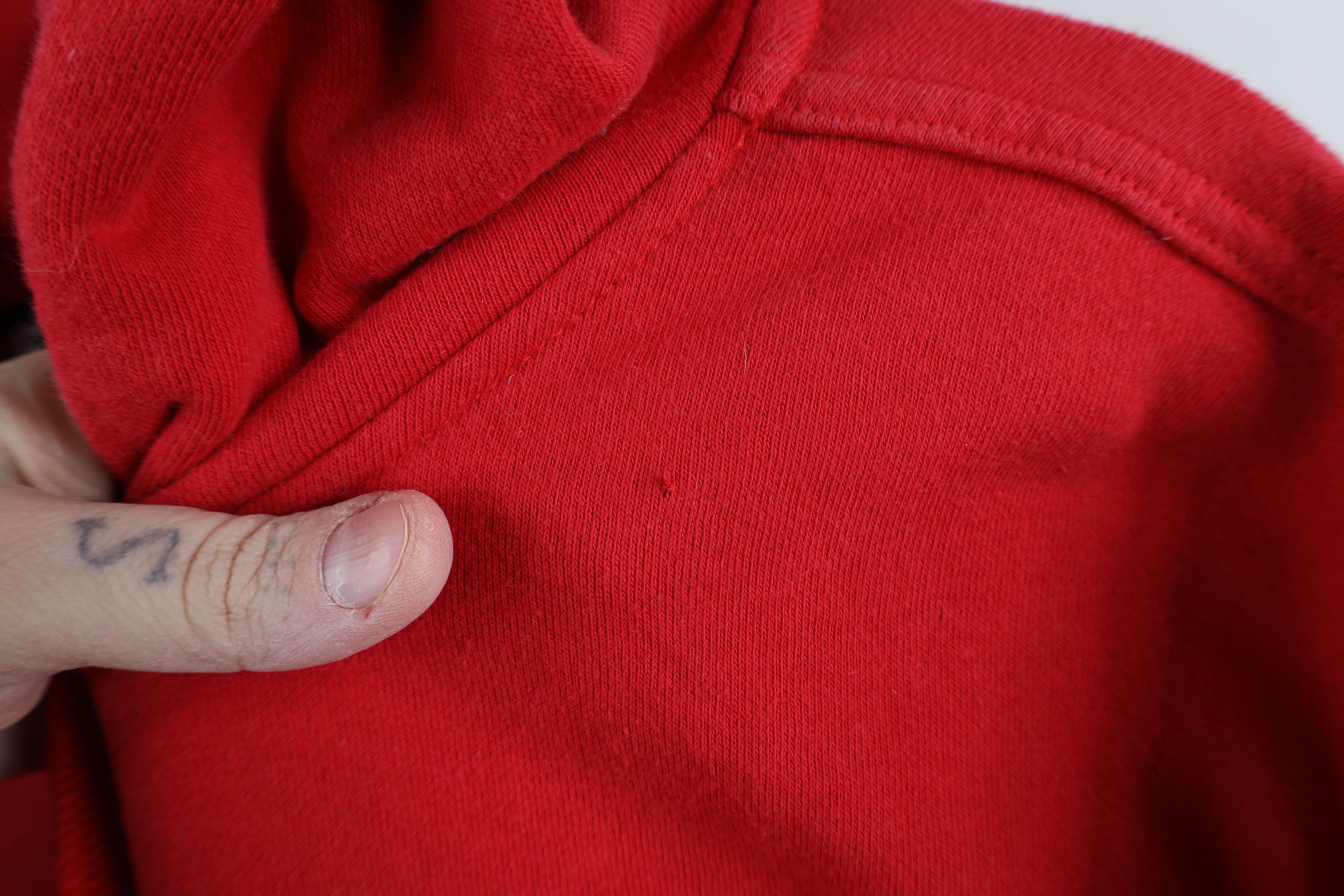 The North Face × Vintage Vintage The North Face Out Big Logo Hoodie Sweatshirt Red Size US L / EU 52-54 / 3 - 4 Thumbnail