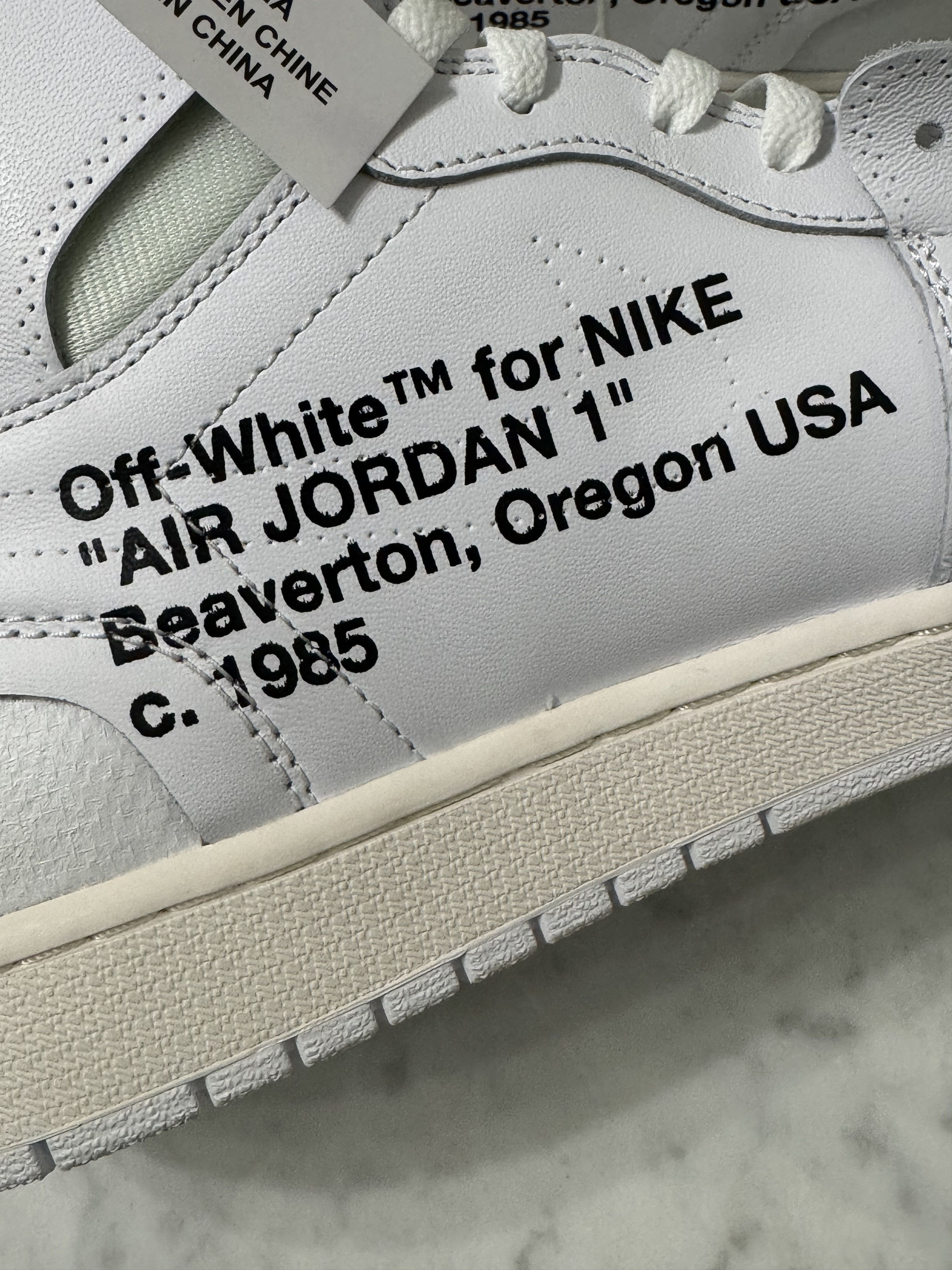 Jordan Brand × Off-White Air Jordan 1 Retro x Off-White (Virgil Abloh) Euro 17 Alaska Size US 13 / EU 46 - 19 Thumbnail
