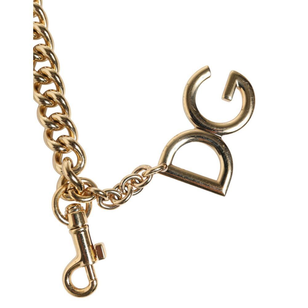 Dolce & Gabbana Dolce & Gabbana Brown Leopard Gold Brass Chain Accessory Sho Size ONE SIZE - 3 Thumbnail