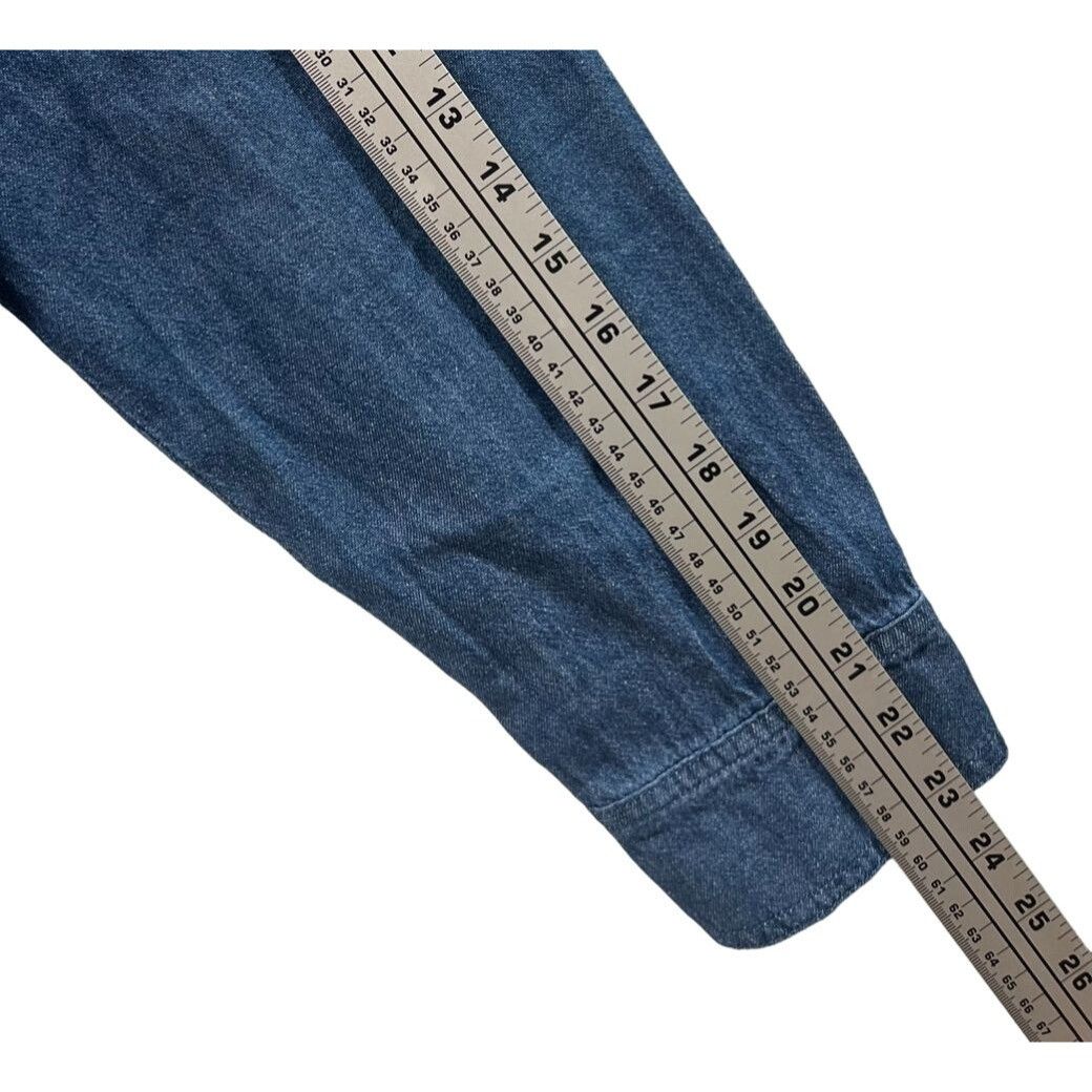 Other Sweet Envy- Women's Chambray Long Sleeve Button Down Shirt W Size M / US 6-8 / IT 42-44 - 7 Thumbnail