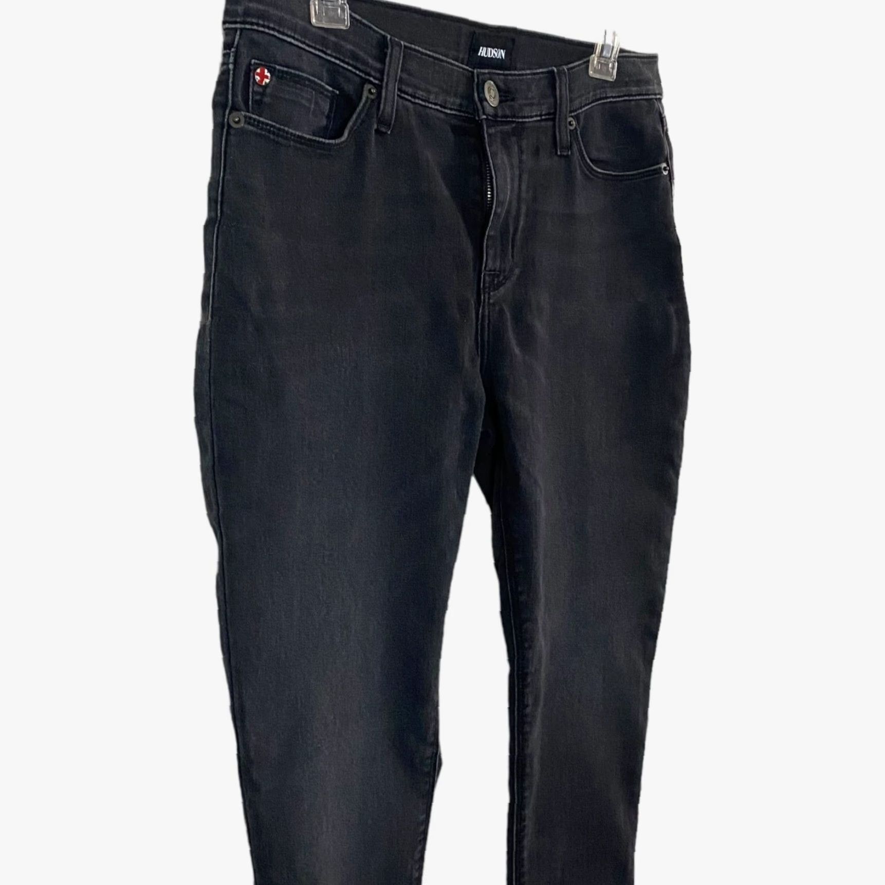 Hudson Hudson Krista Jeans Women's 30 Black Wash Mid-Rise Skinny Ankle New Size 30" / US 8 / IT 44 - 4 Thumbnail