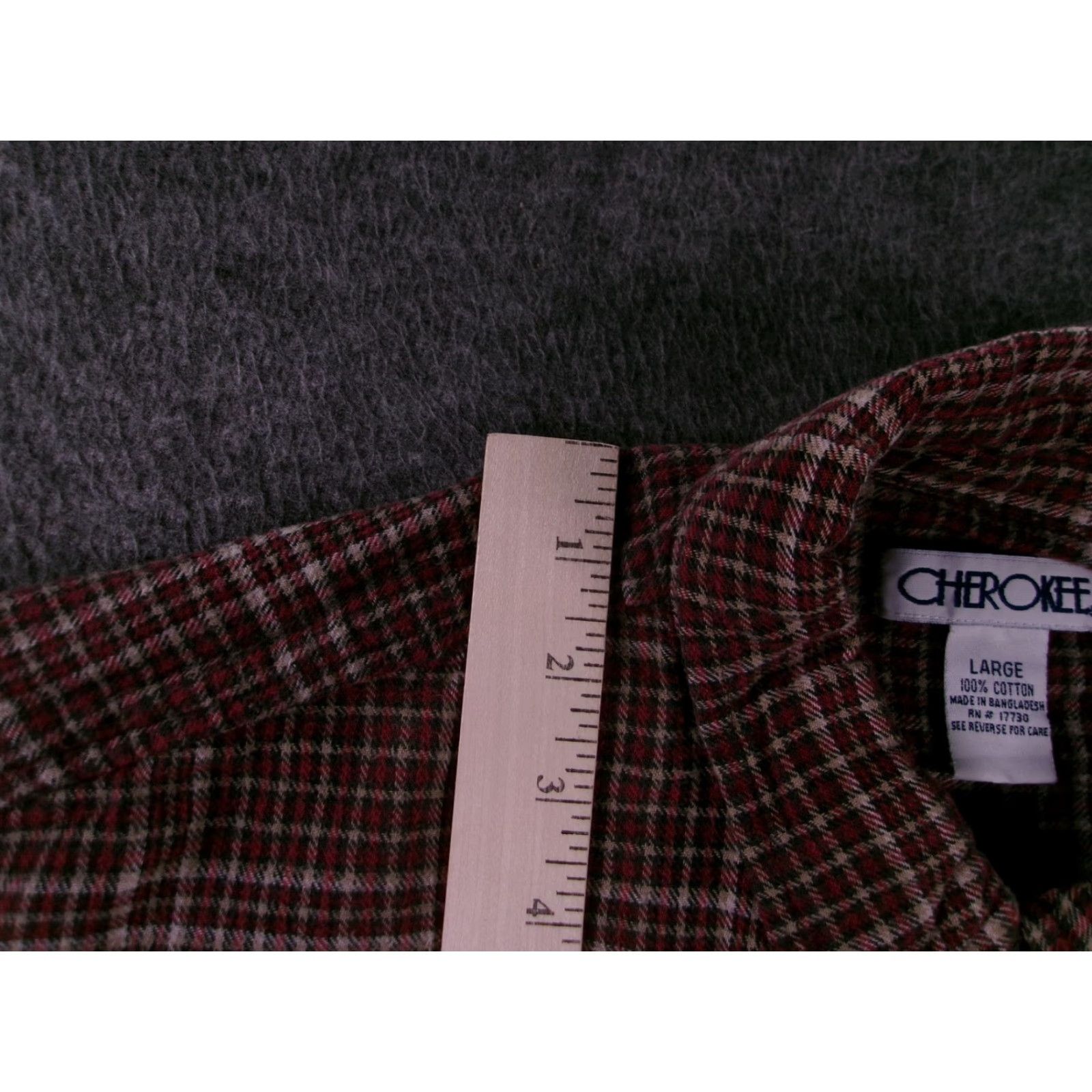 Cherokee Cherokee Shirt Men Large Burgundy Plaid Flannel Casual Rustic Outdoor Classic Size US L / EU 52-54 / 3 - 4 Thumbnail