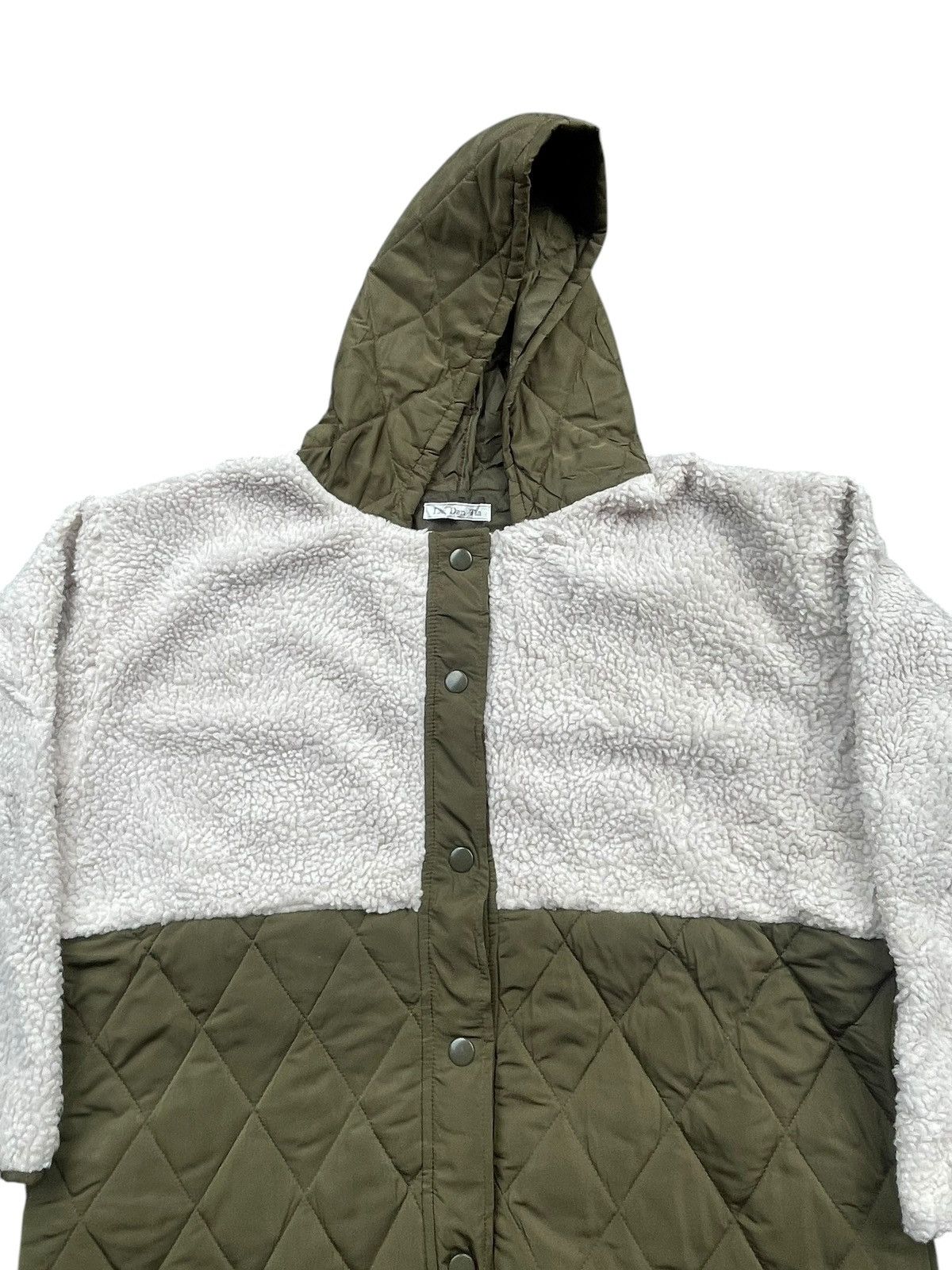 Japanese Brand Lax Dan Tia Quilted Sherpa Jacket Size US XL / EU 56 / 4 - 3 Thumbnail