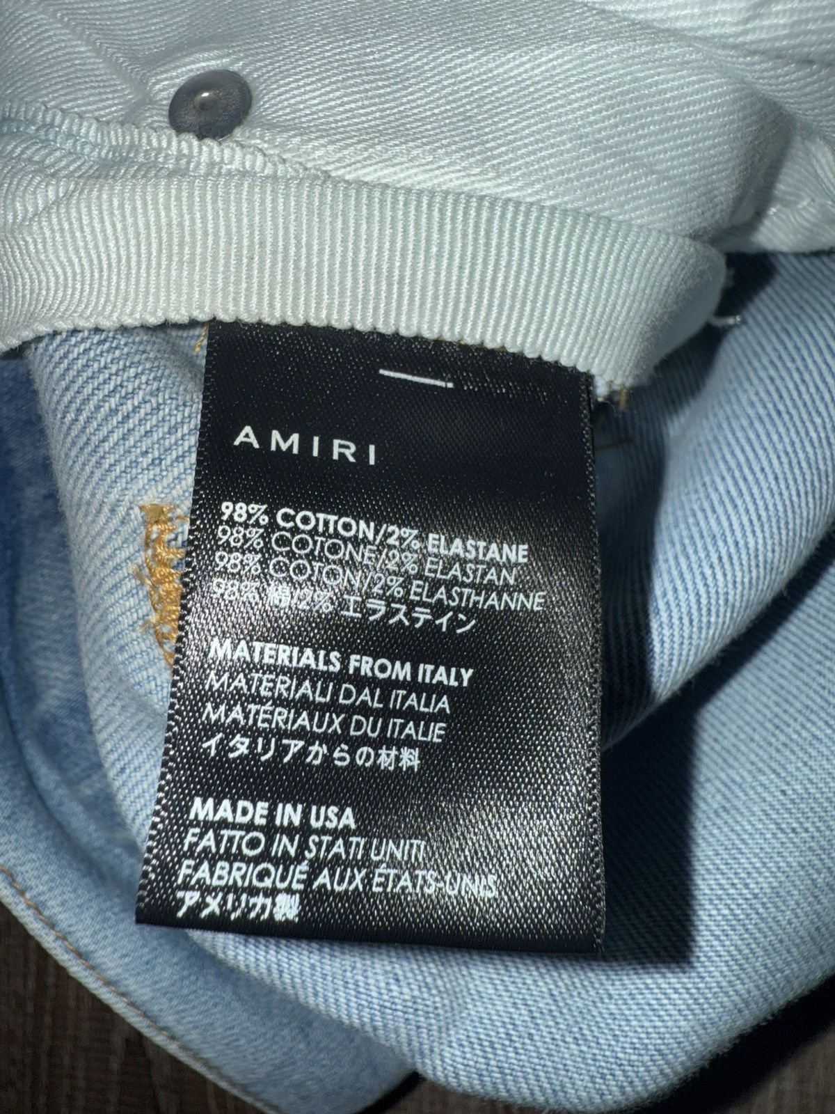 Amiri Amiri Blue Jeans Neon Striped Size US 30 / EU 46 - 4 Thumbnail