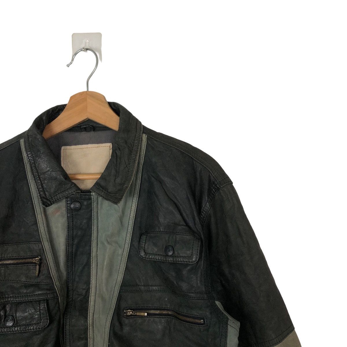 Japanese Brand VINTAGE LEATHER BOMBER JACKET JAPAN ISSEY MIYAKE Size US M / EU 48-50 / 2 - 5 Thumbnail