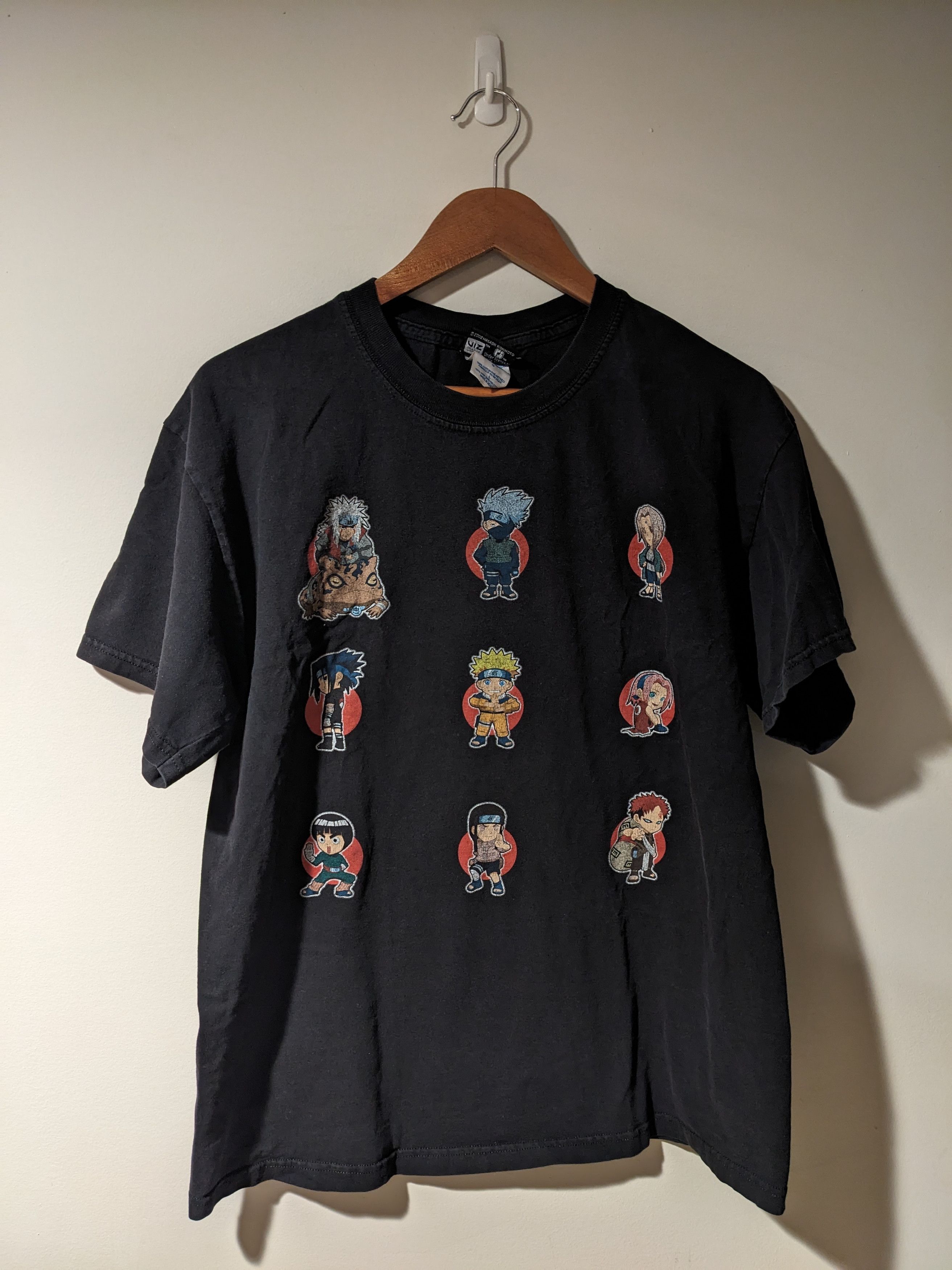Cartoon Network × Vintage Vintage 2002 Naruto Anime Chibi Black Large T-Shirt Size US L / EU 52-54 / 3 - 1 Thumbnail