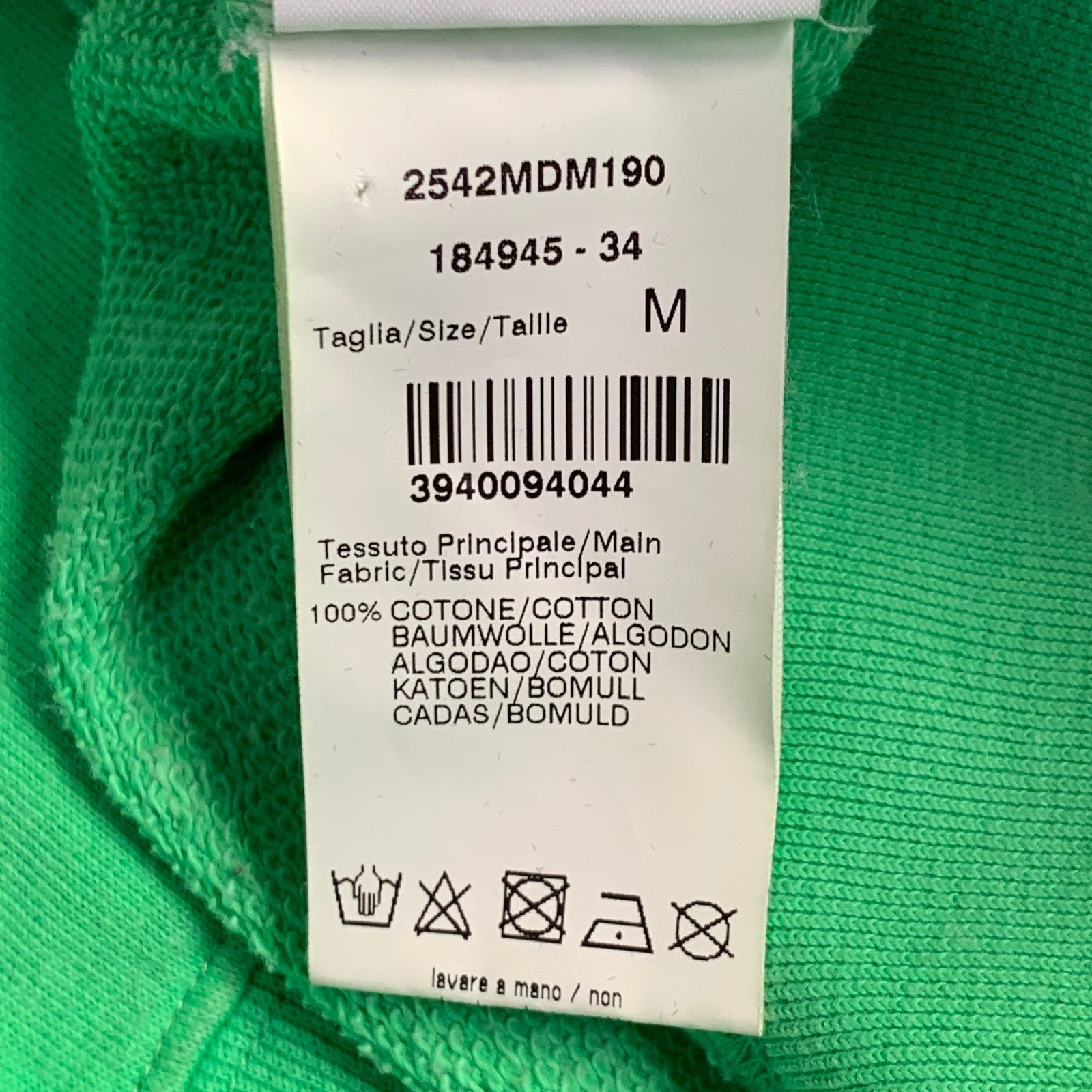 MSGM MSGM Alessandro Green Graphic Cotton Crew Neck Sweatshirt Size US M / EU 48-50 / 2 - 7 Thumbnail
