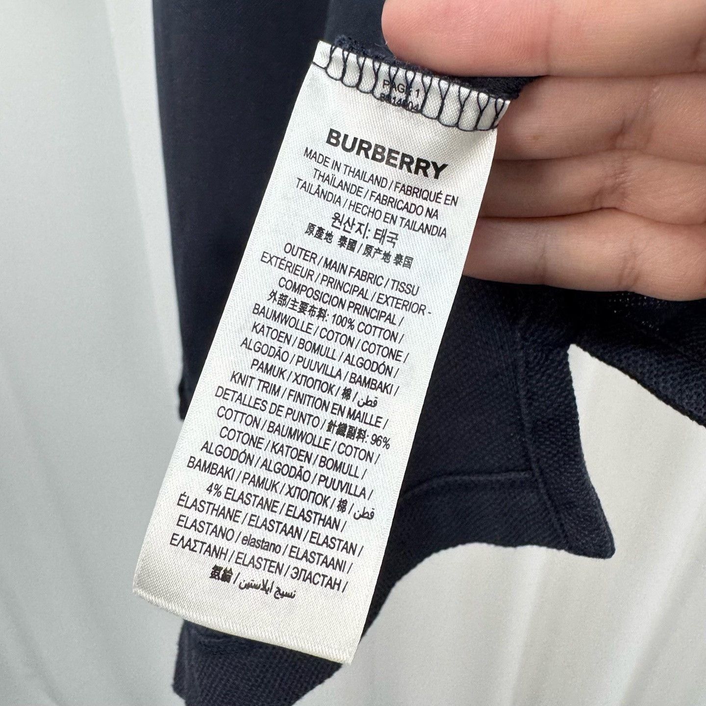 Burberry Burberry Check Embroidered Polo Short Sleeve Size US L / EU 52-54 / 3 - 6 Thumbnail