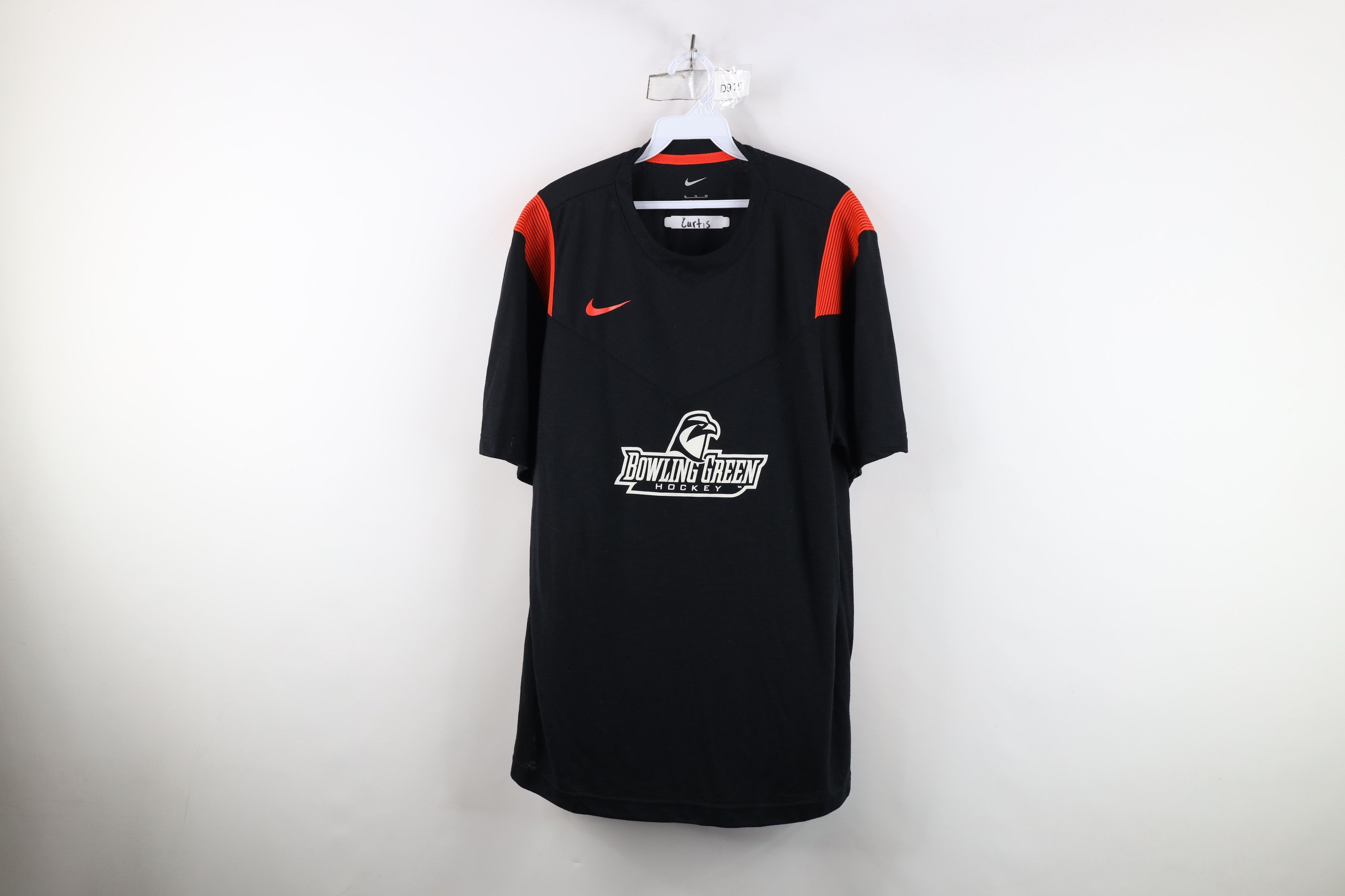 Nike × Vintage Nike Bowling Green State University Hockey Knit T-Shirt Size US XL / EU 56 / 4 - 1 Thumbnail