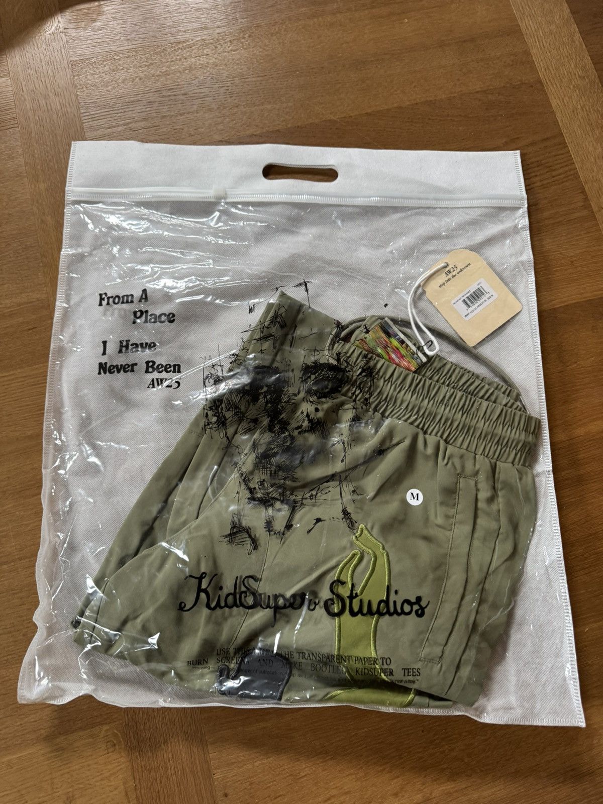 KidSuper KidSuper Falling Guy Track Pants Green FW25 Size US 32 / EU 48 - 2 Thumbnail