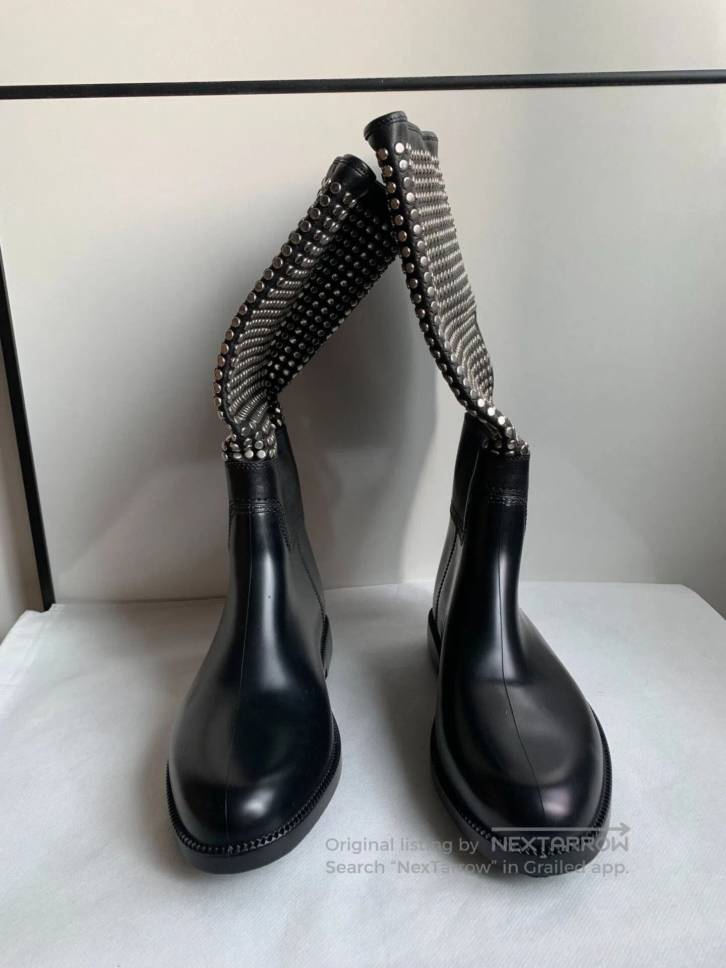 Burberry Burberry Black Rivet High Boots. Size US 6 / IT 36 - 1 Thumbnail