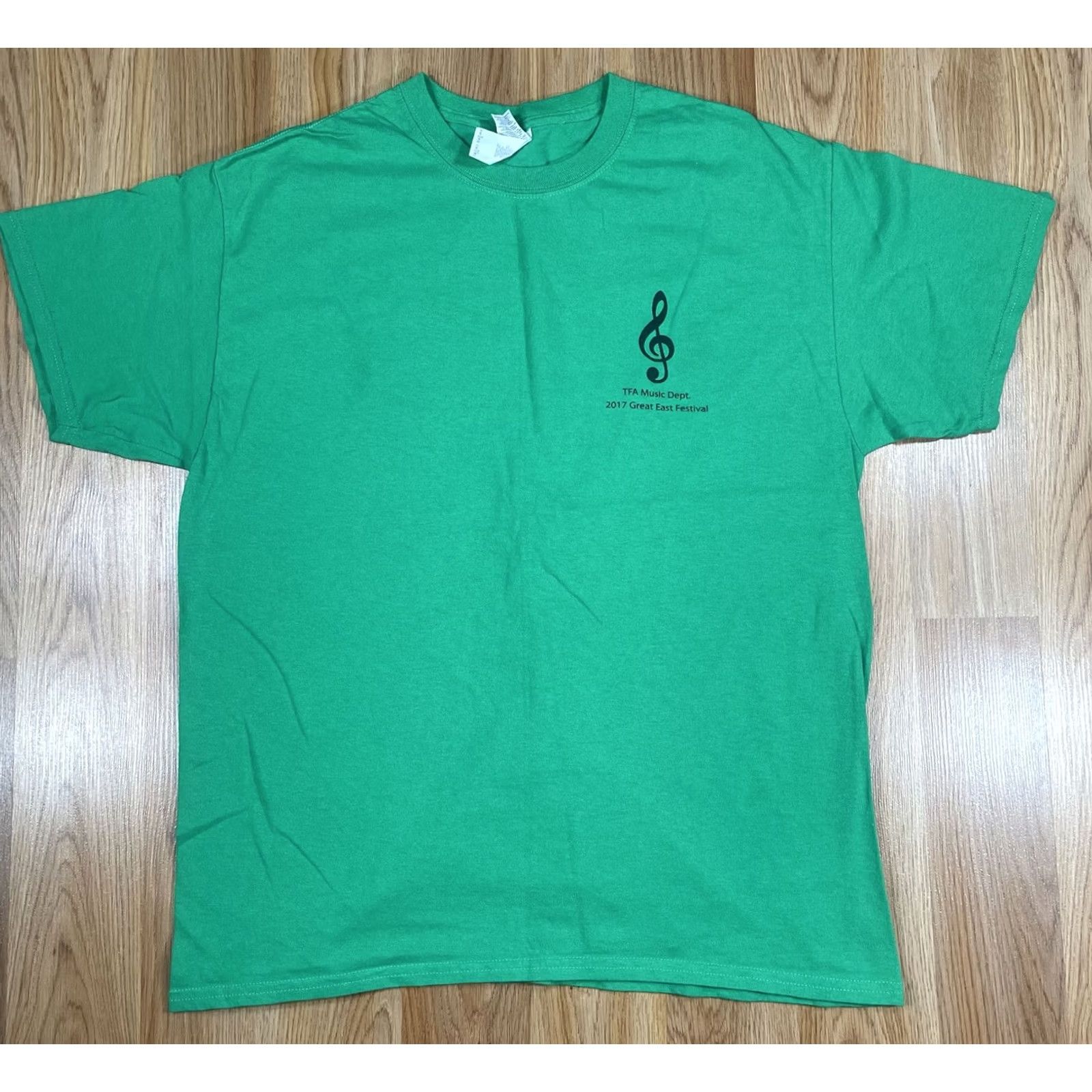 Gildan Gildan TFA Music Dept T-Shirt Adults Large L Green CrewNeck Short Sleeve Printed Size US L / EU 52-54 / 3 - 2 Thumbnail