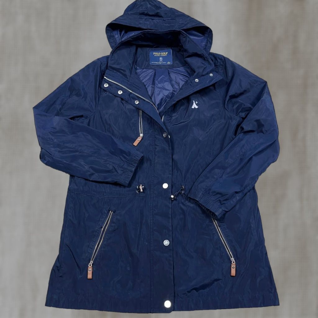Ralph Lauren Ralph Lauren Polo Golf Jacket Women Medium Navy Blue Windbreaker Rain Coat Hood Womens Size M / US 6-8 / IT 42-44 - 1 Thumbnail