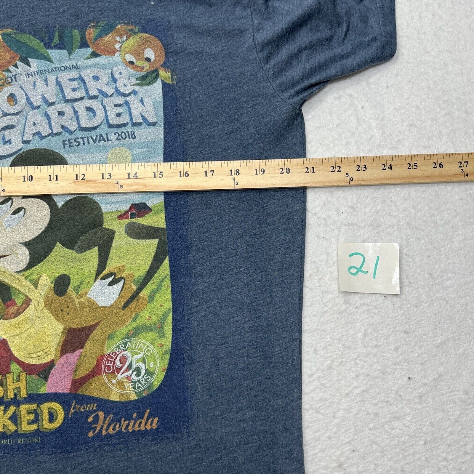 Disney Disney Parks Epcot Flower & Garden Festival 25 Years T Shirt Size US L / EU 52-54 / 3 - 8 Thumbnail