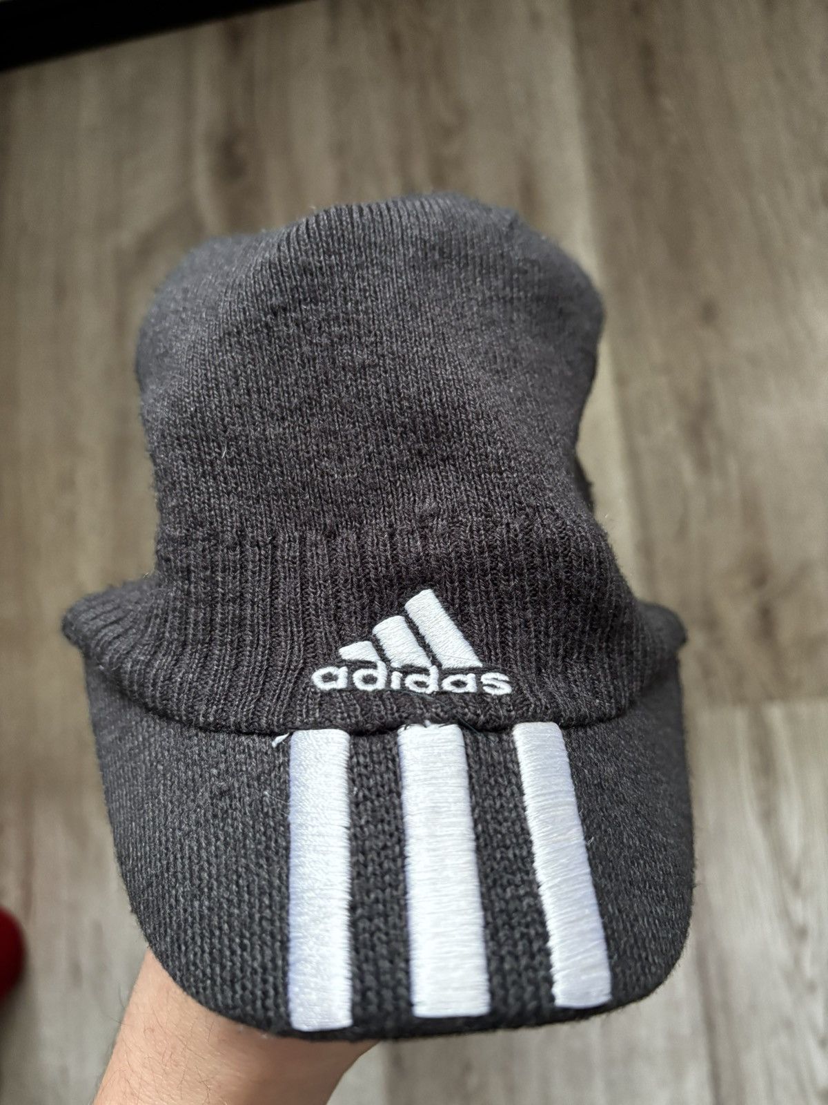 Adidas RARE Adidas Beanie Hat Black Stripes Logo 2010 Archive Size ONE SIZE - 23 Thumbnail