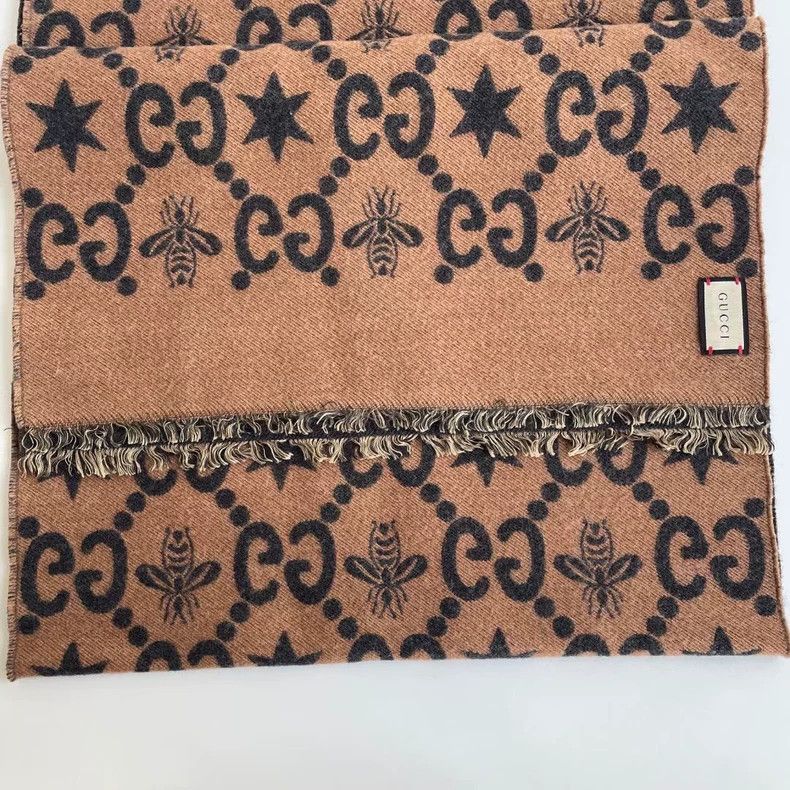 Gucci Gucci Men's and women's same style double G bee star wool c Size ONE SIZE - 3 Thumbnail