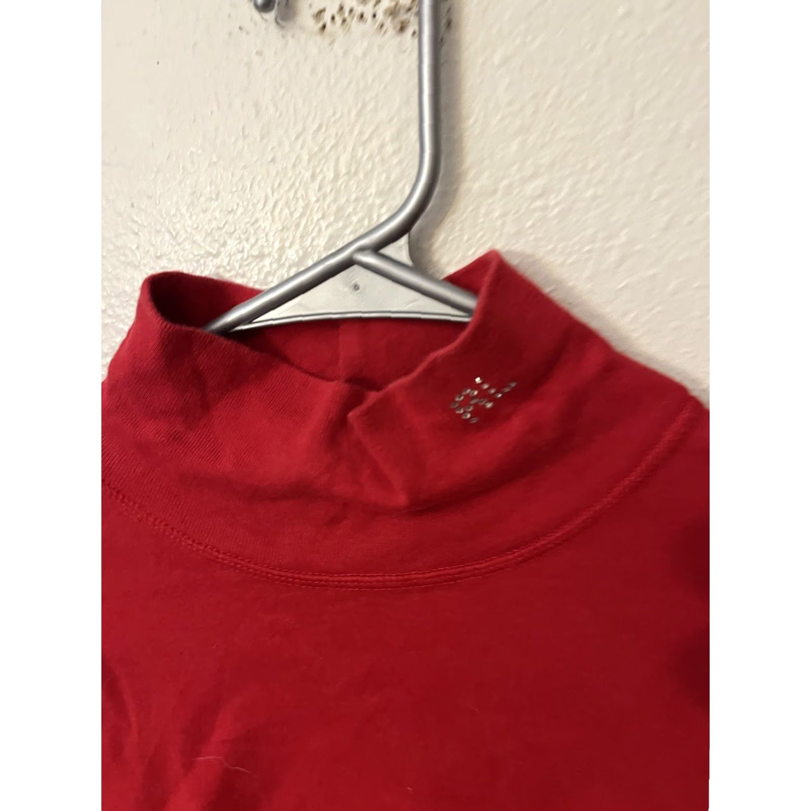Ralph Lauren Ralph Lauren Shirt Womens Large Red Turtleneck 90s Polo Jeans And Co Vintage Size L / US 10 / IT 46 - 3 Thumbnail