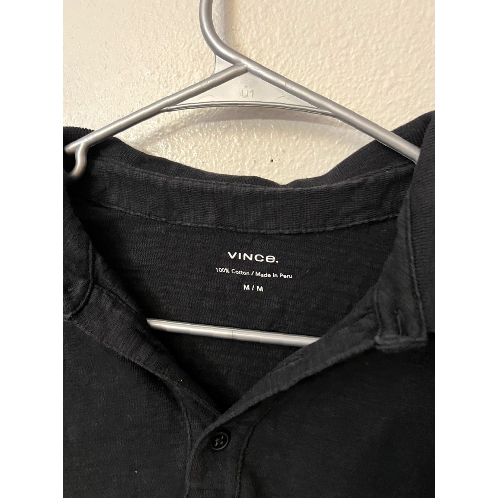 Vince Vince Polo Shirt Mens Size M Black Cotton Knit Designer Preppy Casual Size US M / EU 48-50 / 2 - 3 Thumbnail