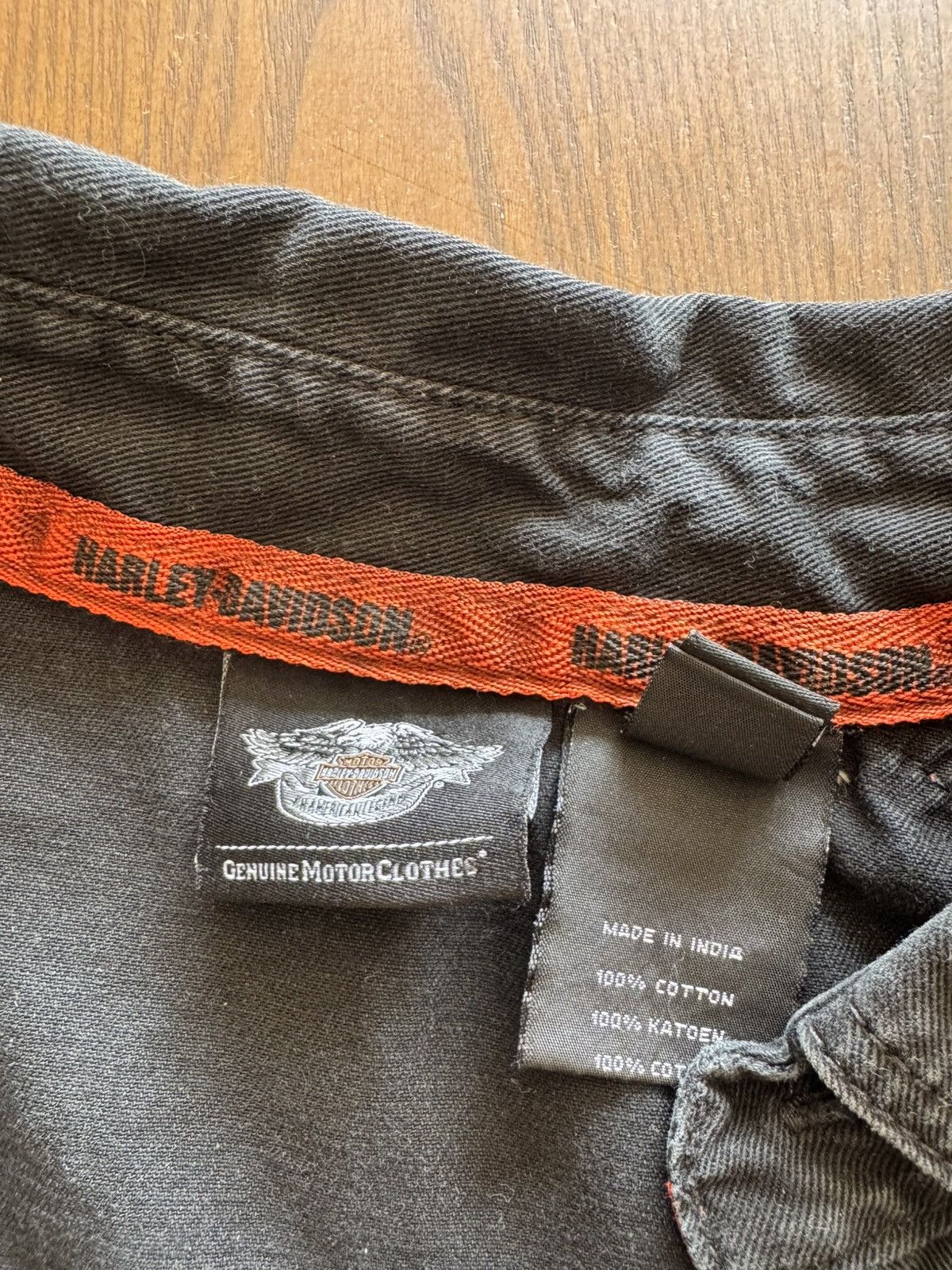 Harley Davidson Harley-Davidson Mens Mechanic Work Shirt Black Short Sleeve Size US M / EU 48-50 / 2 - 3 Thumbnail