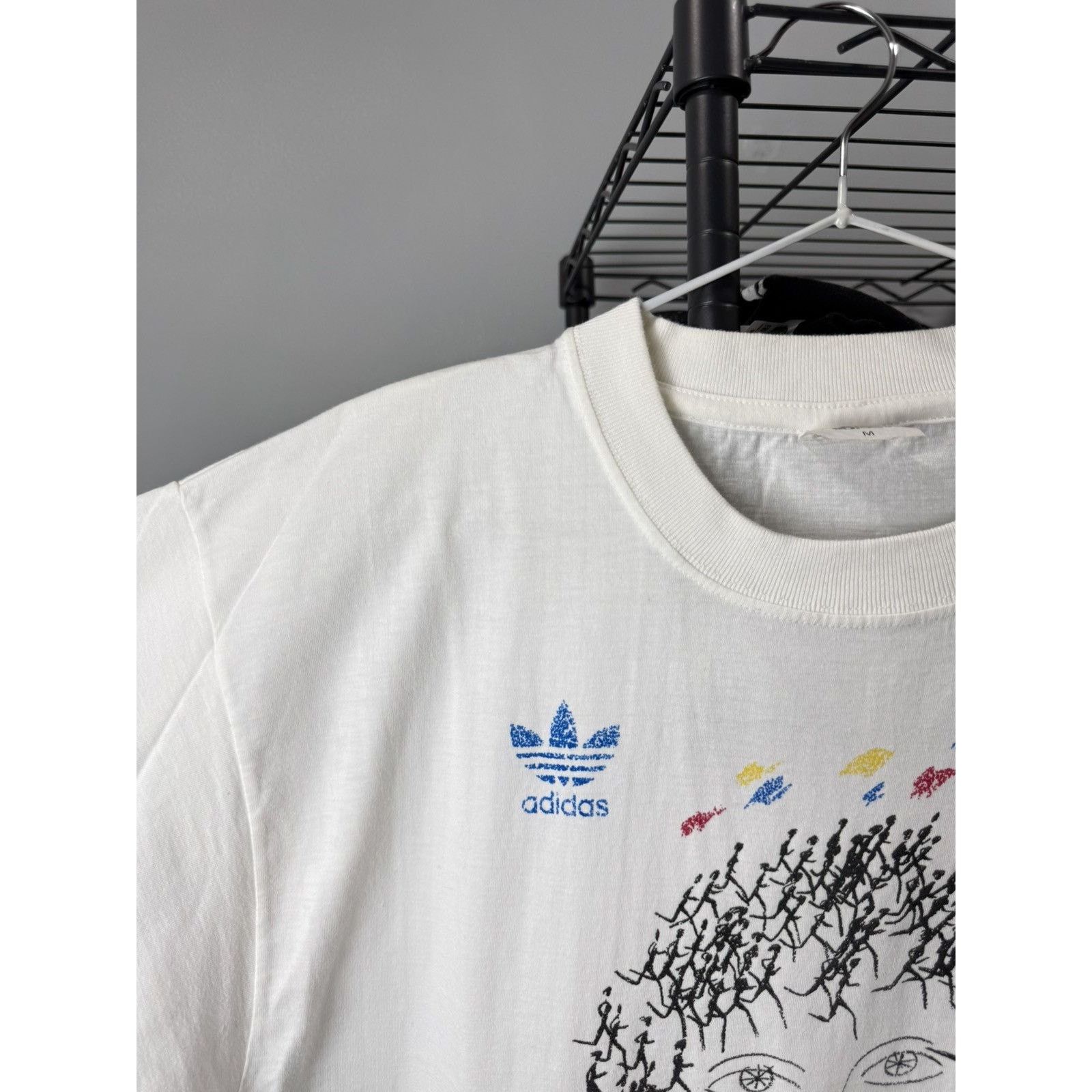 Adidas 💥Rare! Vintage 1994 Adidas Marathon T Shirt Retro Size US M / EU 48-50 / 2 - 3 Thumbnail