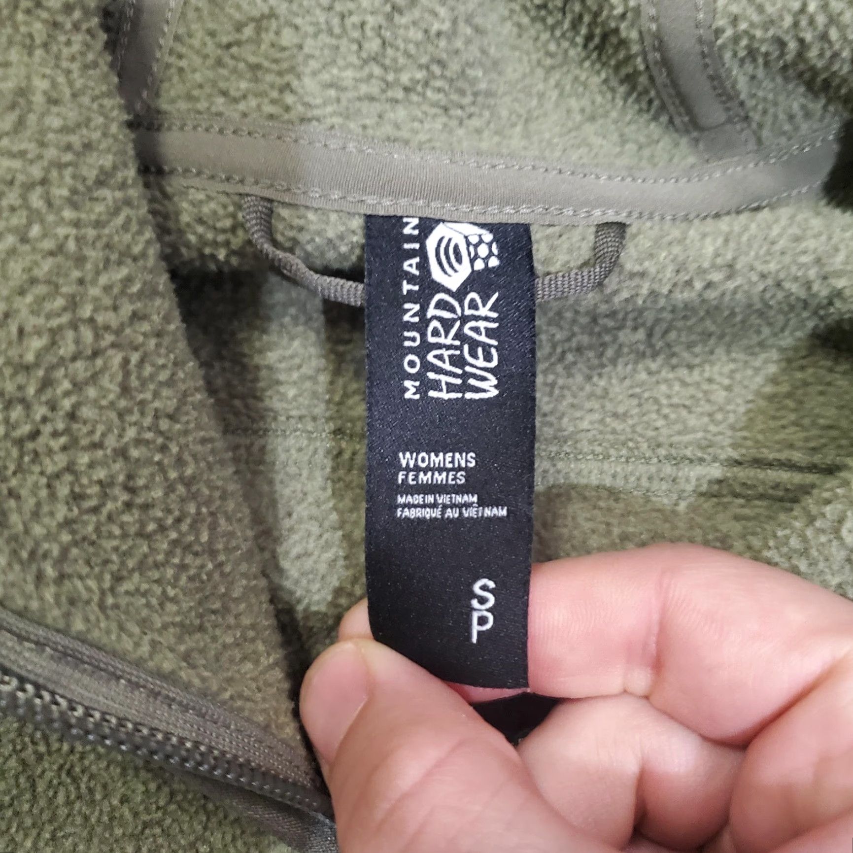 Mountain Hardwear Mountain Hardwear Jacket Women Small Green Fleece Full Zip Hooded Outdoors Size S / US 4 / IT 40 - 6 Thumbnail