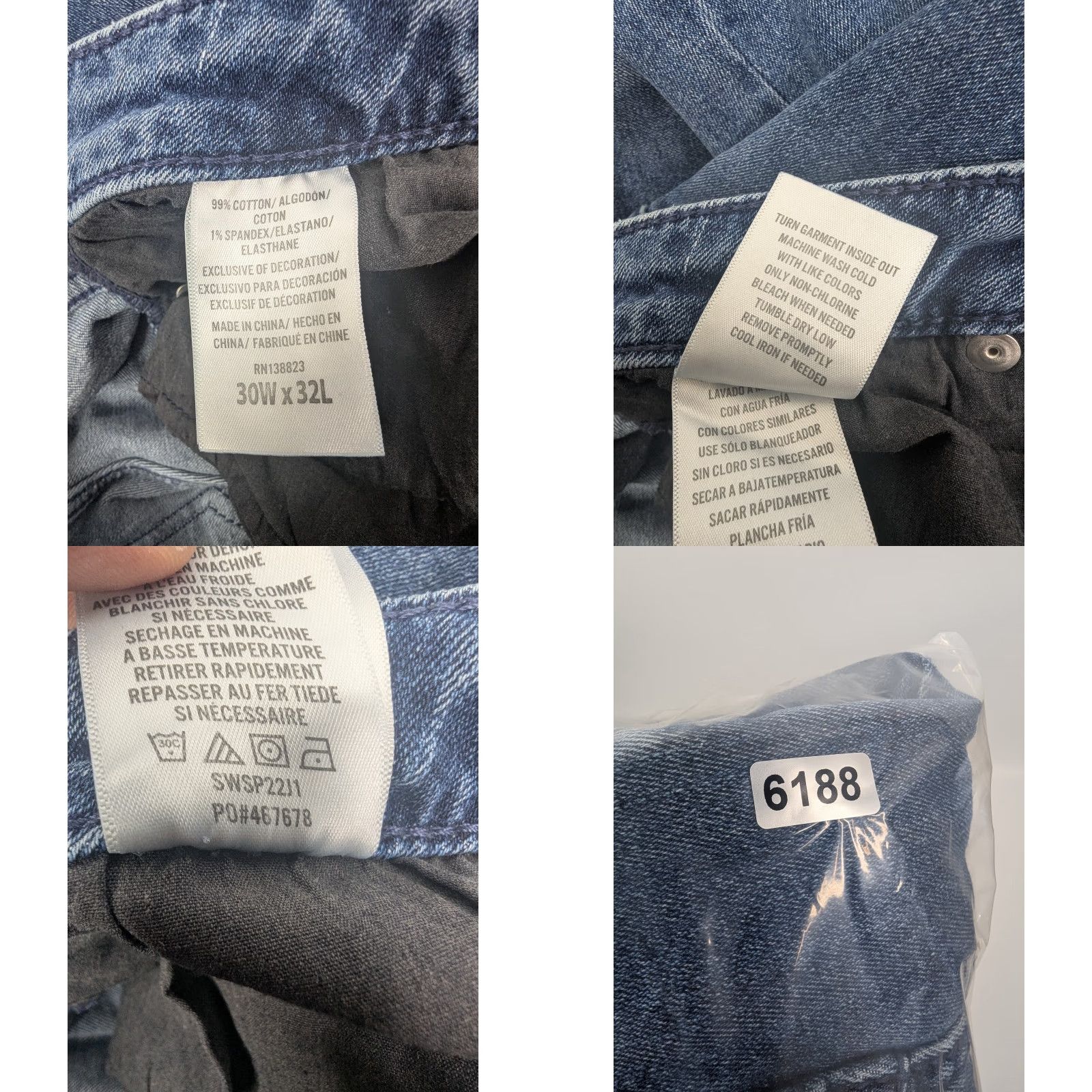 Vintage Shyanne Jeans Bootcut Denim 30 Women Blue Mid Basic 5-Pocket Stretch Comfort Logo Rhinestone Zipper Button Size 30" / US 8 / IT 44 - 9 Thumbnail