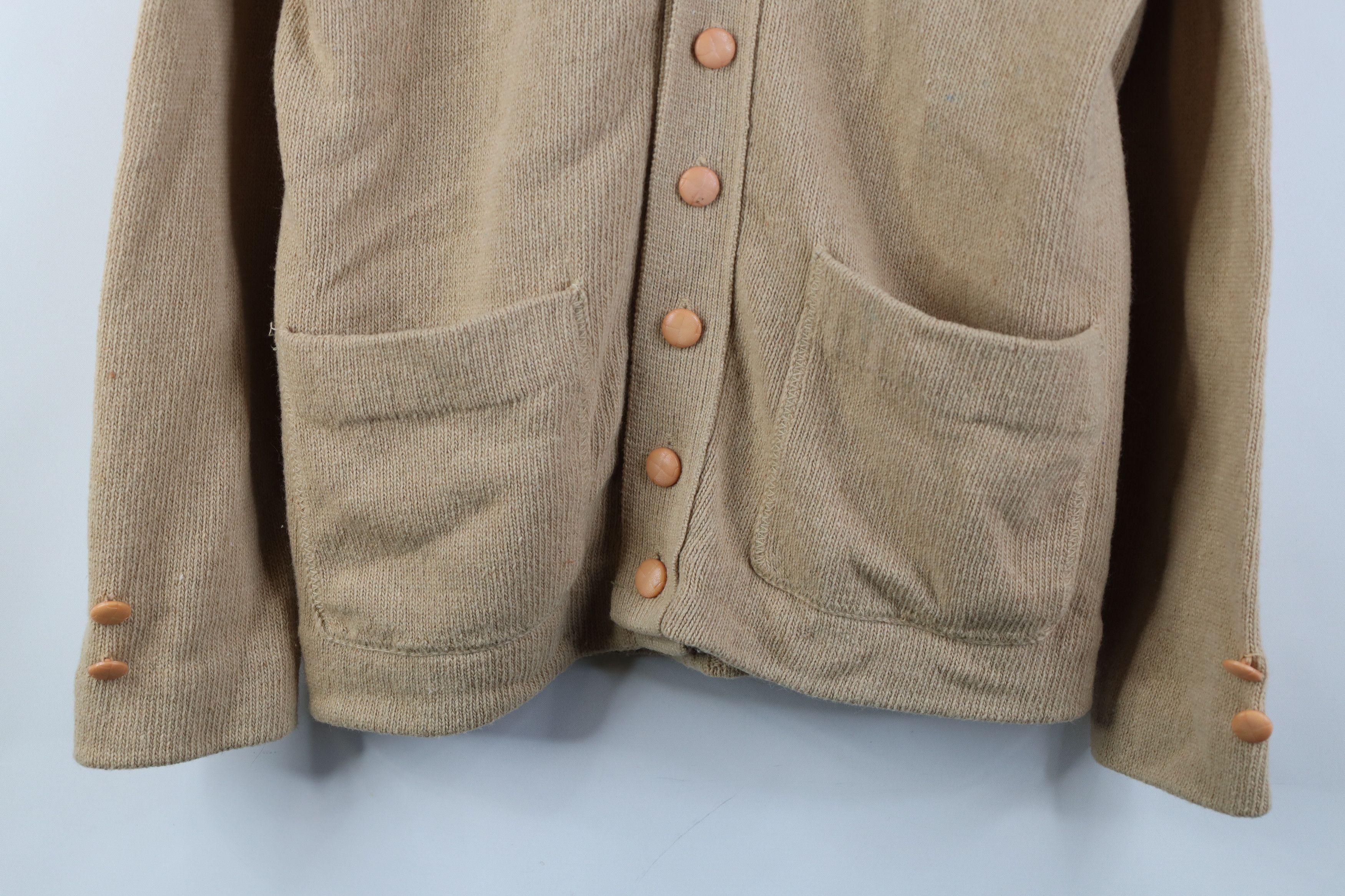 Vintage Vintage 60s Streetwear Ribbed Knit Cardigan Sweater USA Size US S / EU 44-46 / 1 - 3 Thumbnail