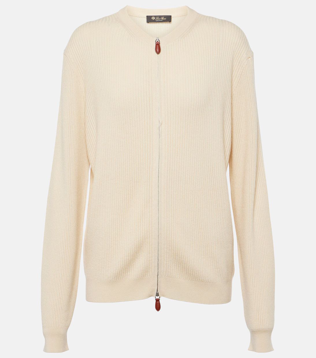 Loro Piana o1srvl11e0125 FAN6231 Akan Bomber Jacket in Cream Size M / US 6-8 / IT 42-44 - 1 Thumbnail