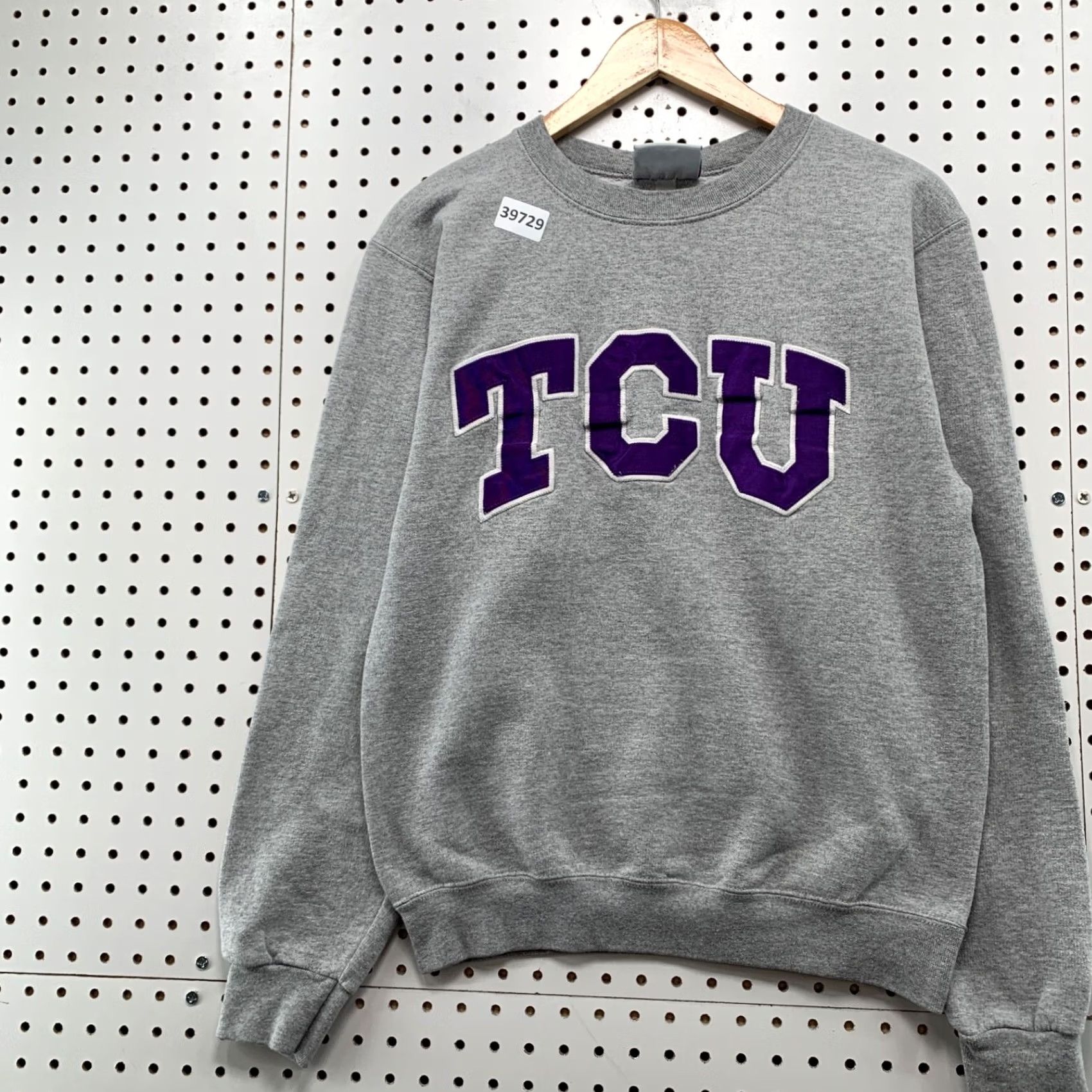 Champion VINTAGE Champion TCU Crewneck Sweatshirt Mens S Gray University 20x23.5 Sweatshirt Crew Neck Long Sleeve Graphic Print Dream in Motion Size US S / EU 44-46 / 1 - 3 Thumbnail