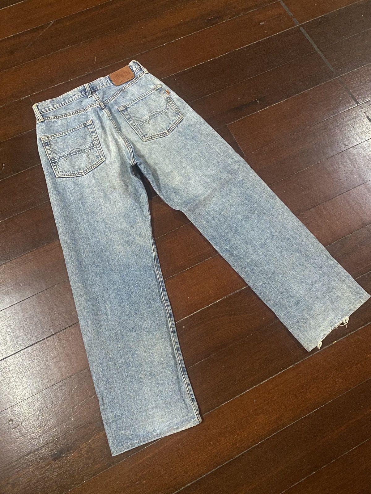 Edwin VINTAGE EDWIN 505 SELVEDGE DENIM JEANS nice faded loose Size US 29 - 6 Thumbnail