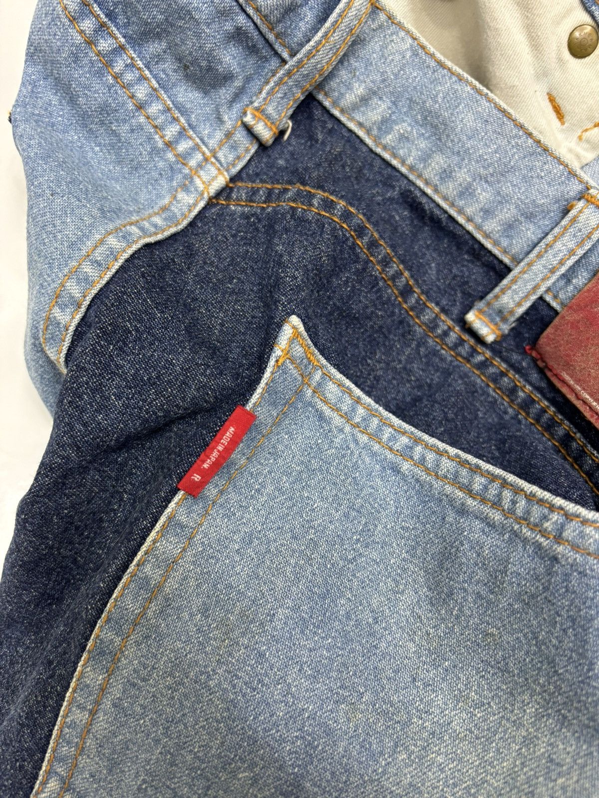 PHENOMENON SWAGGER 🇯🇵 RECONSTRUCTED PATCHWORK BAGGY JEANS Size US 34 / EU 50 - 16 Thumbnail