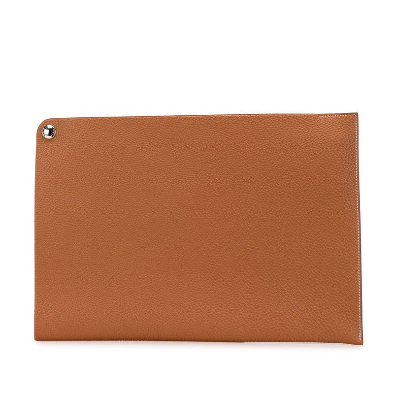 Hermes Hermes Hermes Document Case Togo Document Case Leather Business Bag Stamp M (2009) Size ONE SIZE - 1 Thumbnail