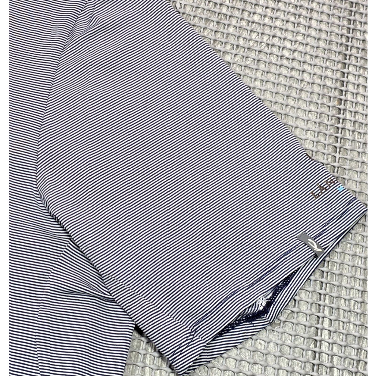 KJUS KJUS Polo Shirt Blue White Men's Lanai Manele Stripe Short Sleeve Golf 54 XL Polo Shirt Mens Blue White Stripe Sports Hawaii 54 XL Size US XL / EU 56 / 4 - 5 Thumbnail