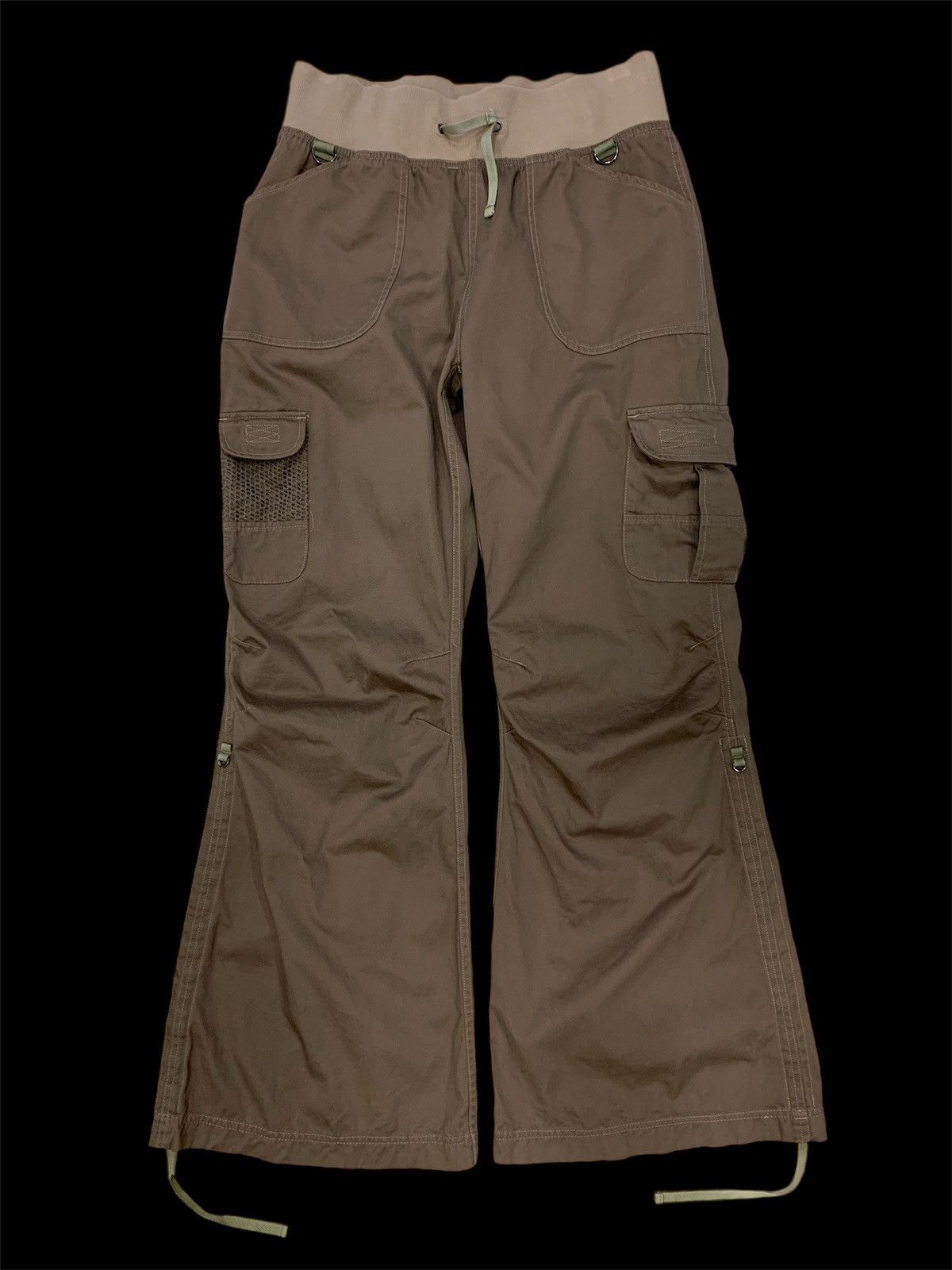 Japanese Brand 2000s Black Baccara Cargo Wide Flare Pant Size US 31 - 3 Thumbnail