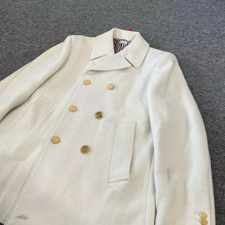 Thom Browne Thom Browne Double pleated wool coat Size S / US 4 / IT 40 - 4 Thumbnail