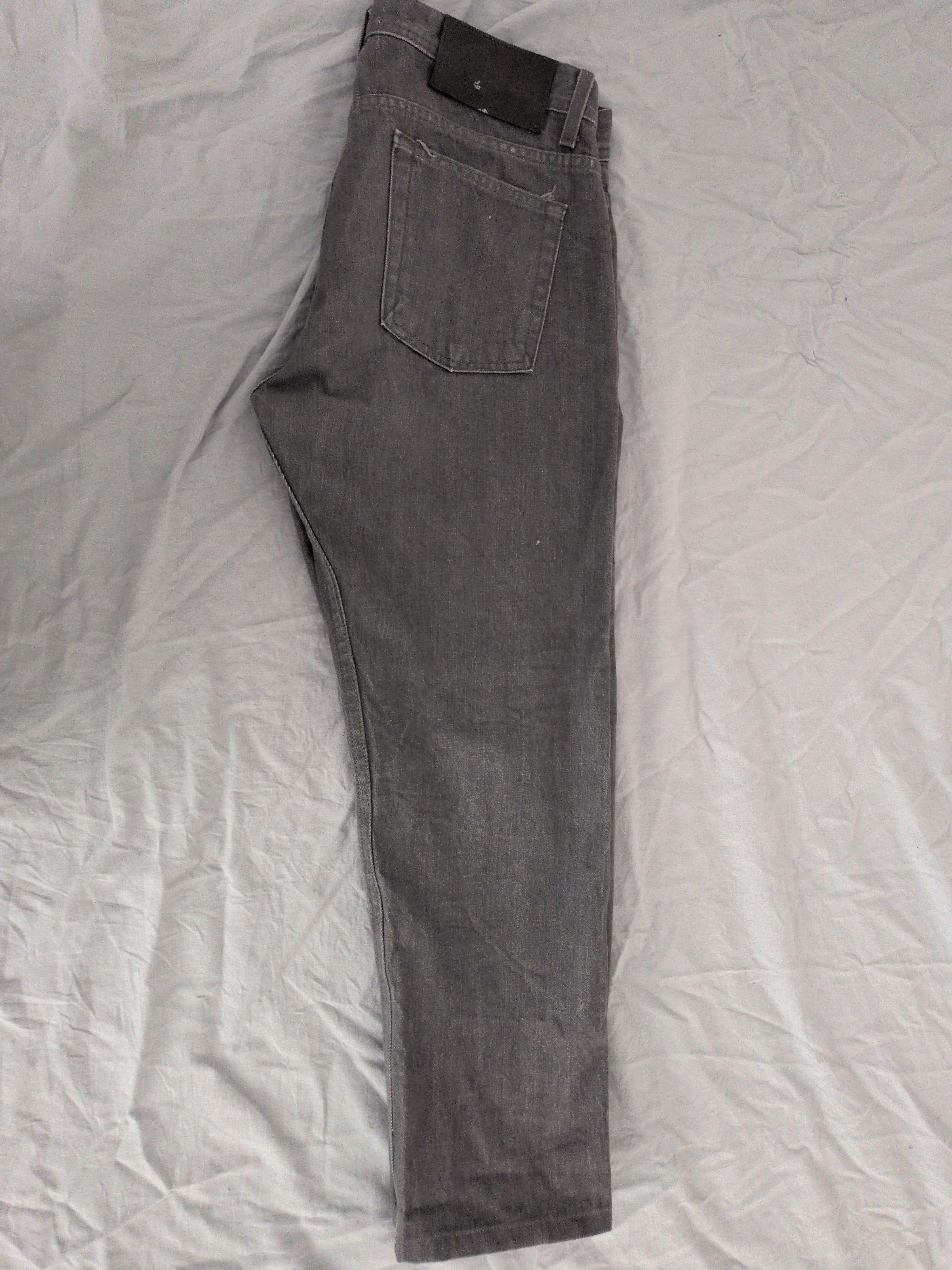 Naked & Famous Weird Guy Grey Selvedge Size US 34 / EU 50 - 7 Thumbnail