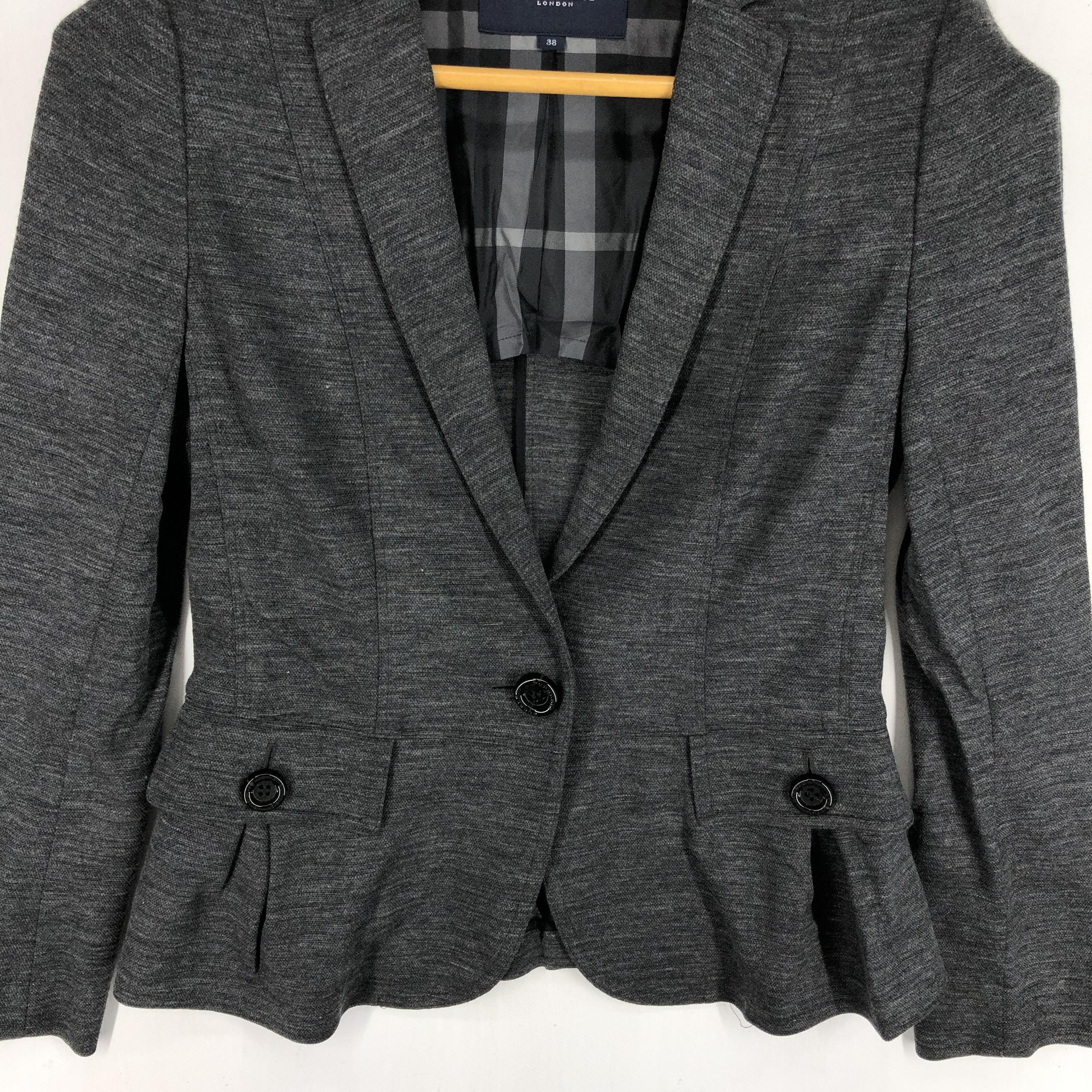 Burberry BURBERRY LONDON Casual Blazer Jacket #2239-77 Size XS / US 0-2 / IT 36-38 - 3 Thumbnail