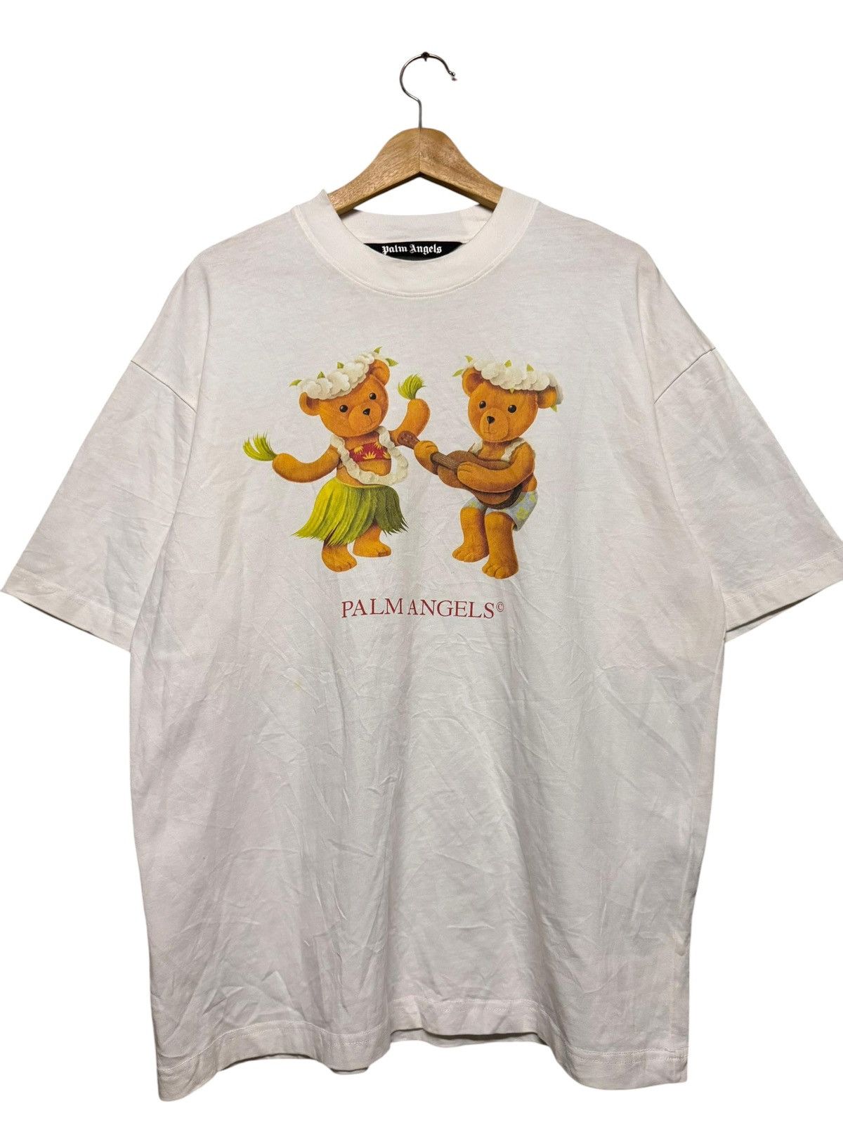 Palm Angels Palm Angles Dancing Bear Oversized Tee Size US M / EU 48-50 / 2 - 2 Thumbnail