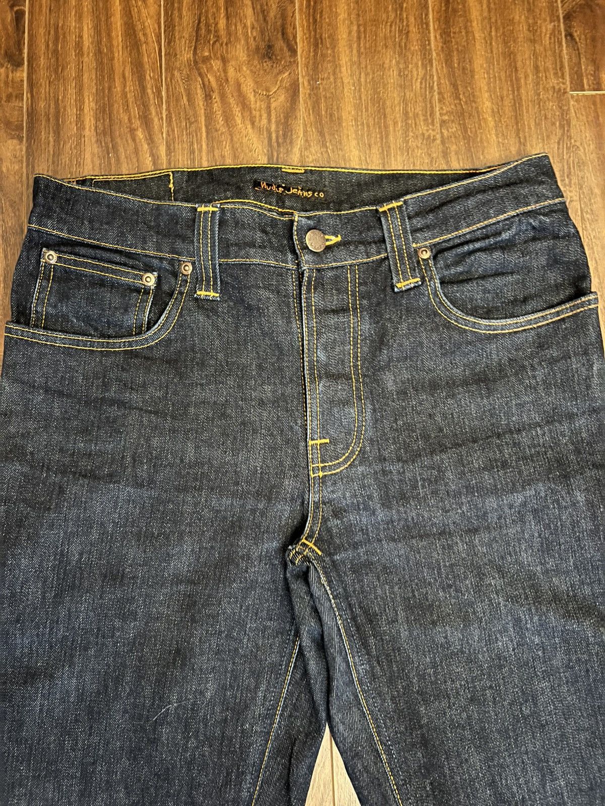Nudie Jeans NJ4062 Nudie Grim Tim Jeans in Dry Navy Size US 34 / EU 50 - 3 Thumbnail